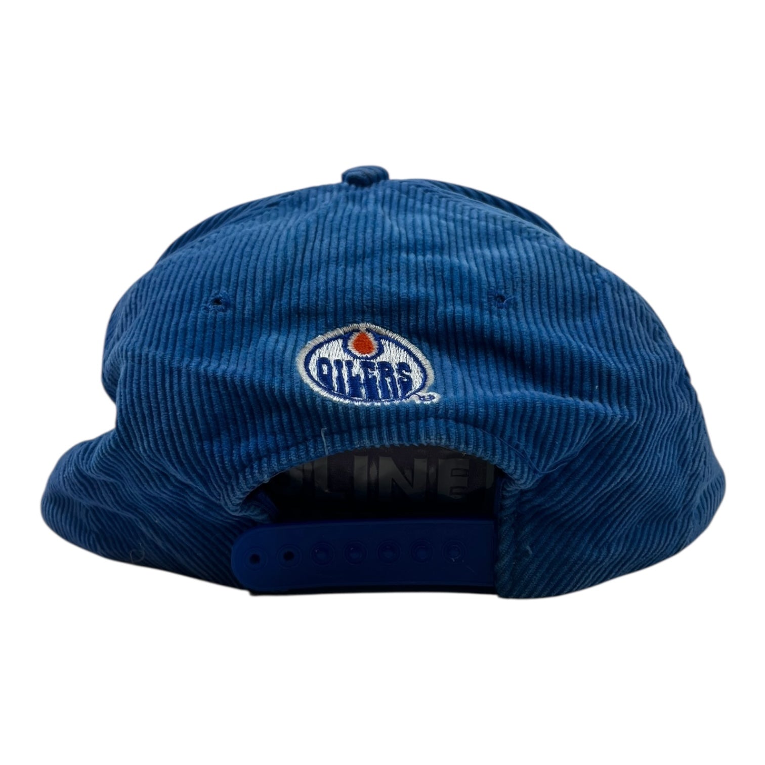 Vintage Edmonton Oilers Snapback Hat Blue