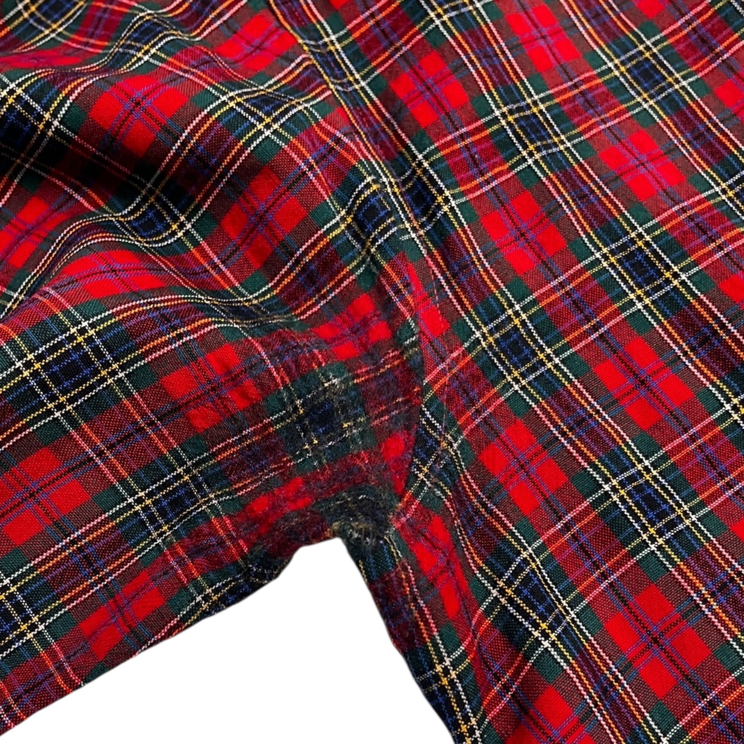 Vintage Pendleton Wool Tartan Button-Up Shirt Reds/Greeny