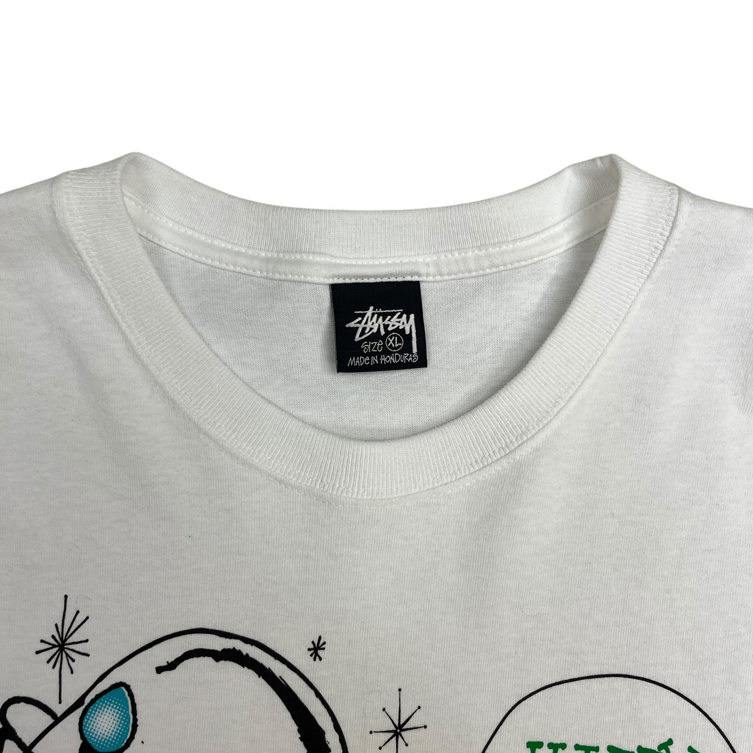 2024 Stussy Staff Happy Holidays Tee White