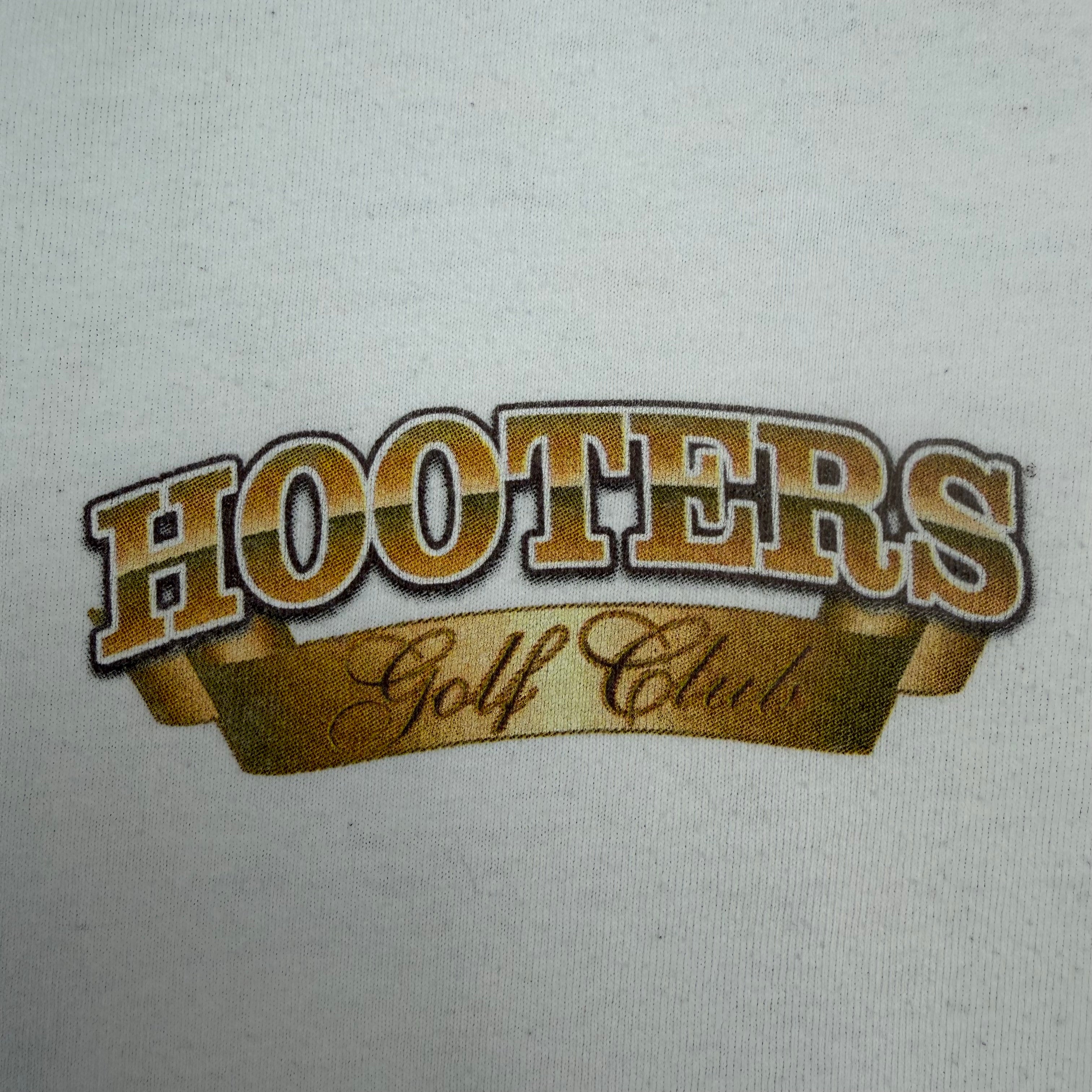 Vintage Hooters “Playing A Round” Golf Tee White