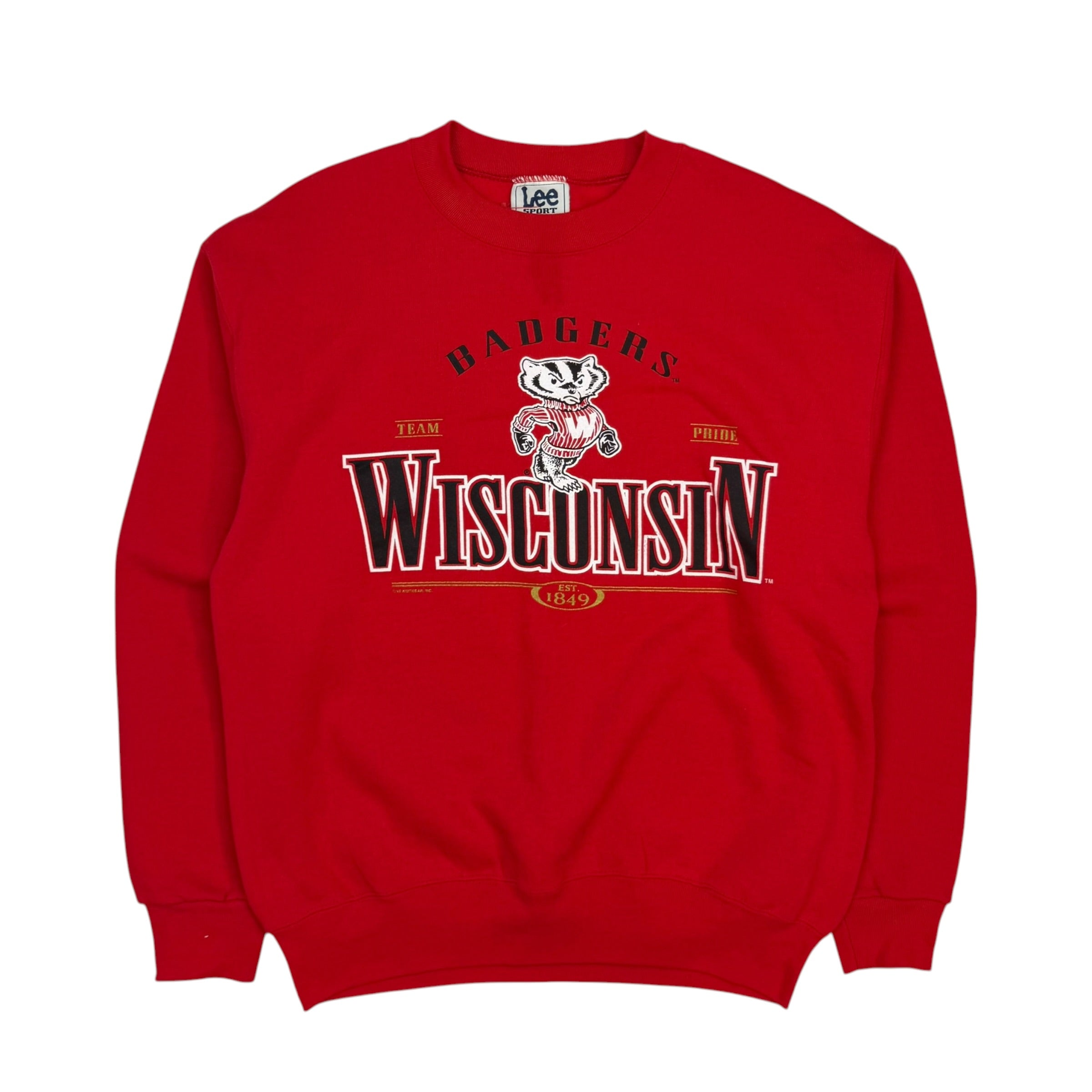 Vintage Wisconsin Badgers Crewneck Red
