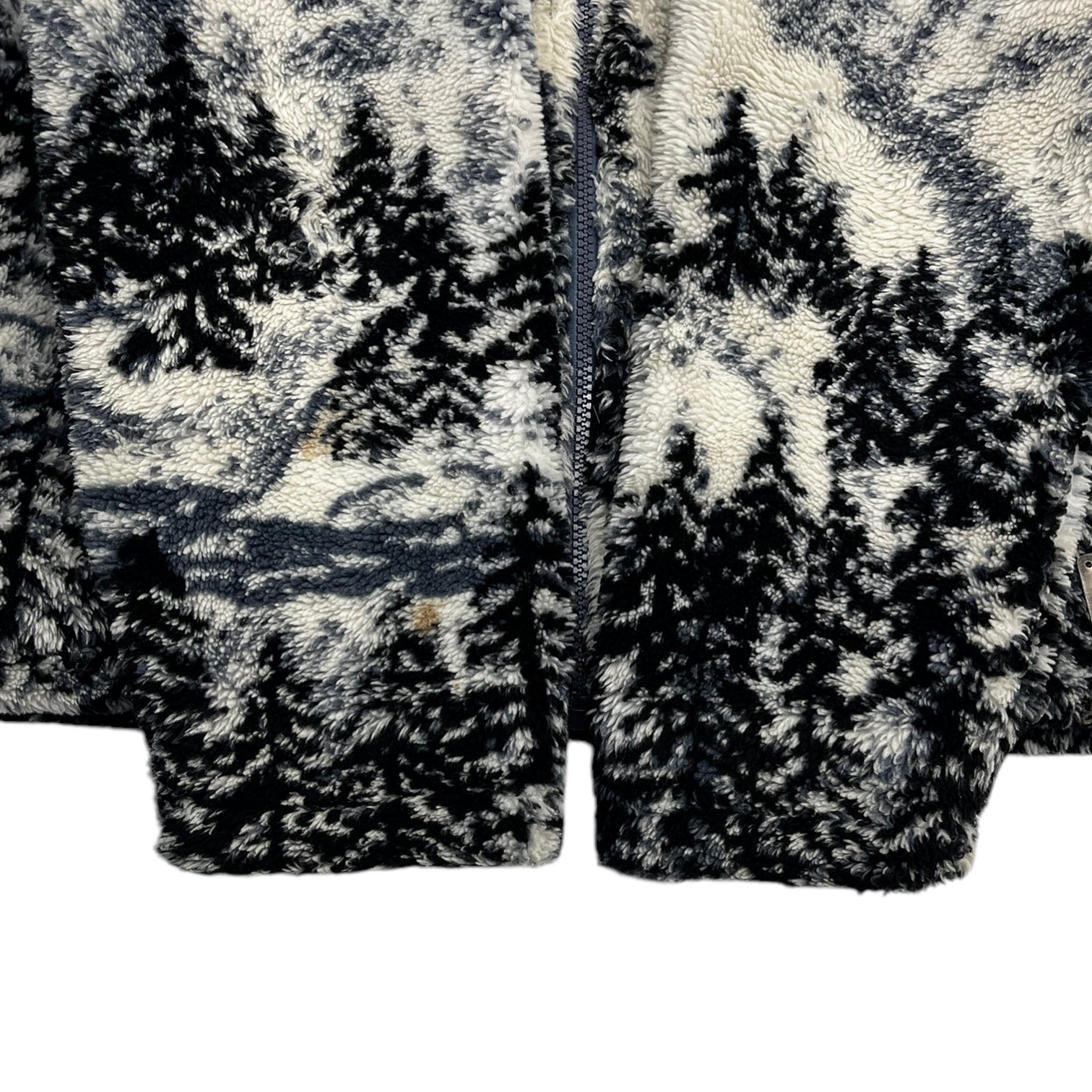 Vintage Winter Cabin Nature Hooded Fleece