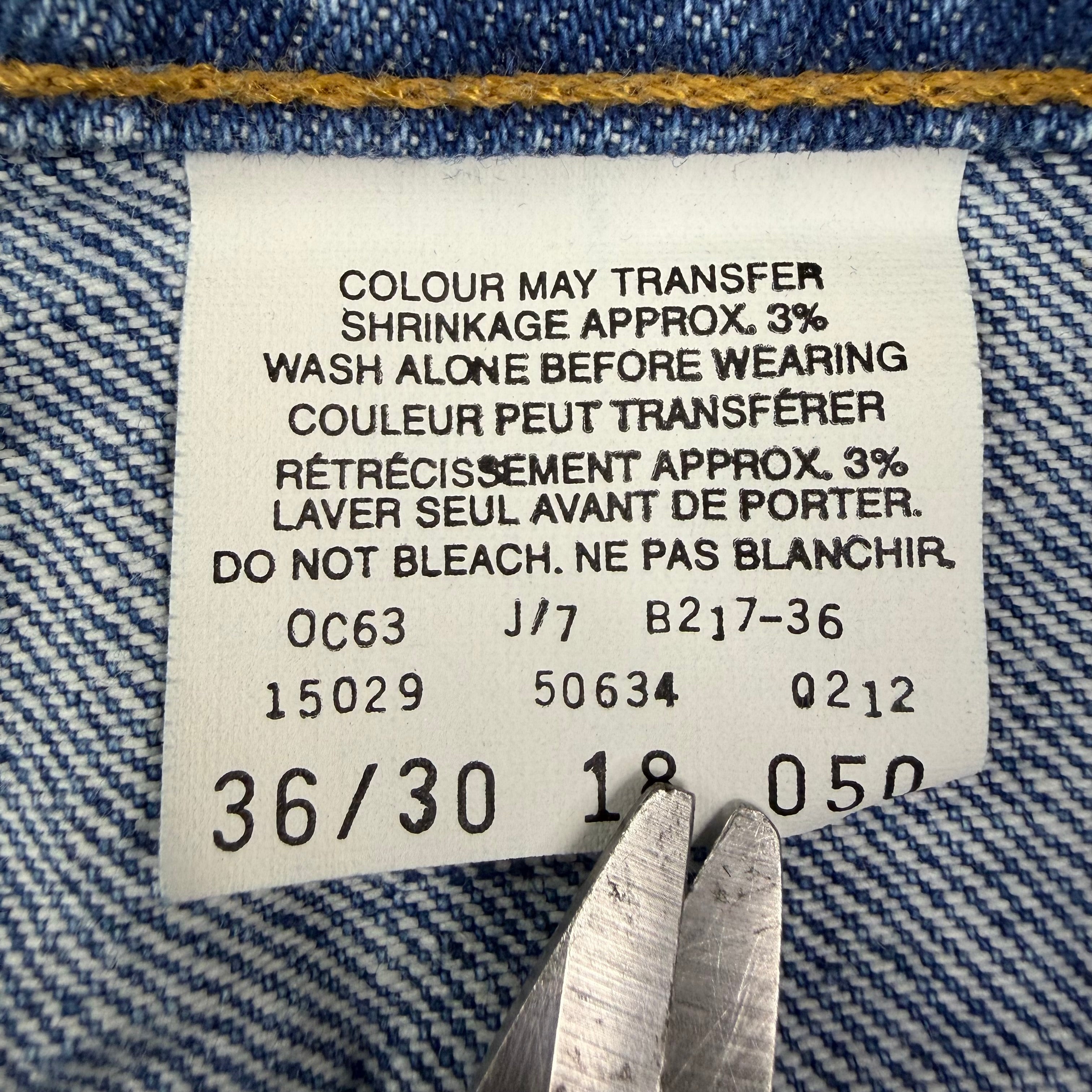 Vintage Levi’s 634 Orange Tab Denim Jeans Blue