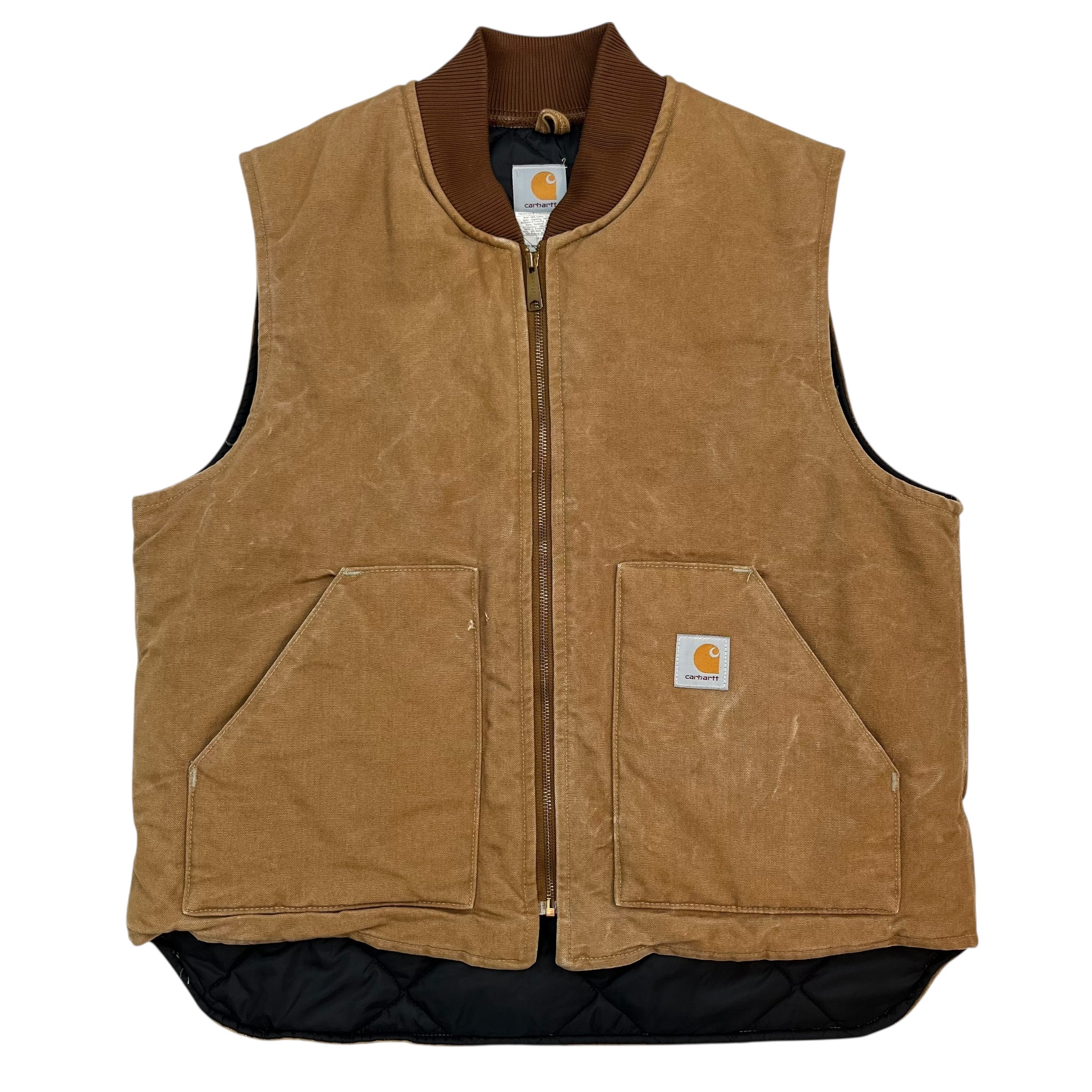 Vintage Carhartt Work Vest Tan Brown