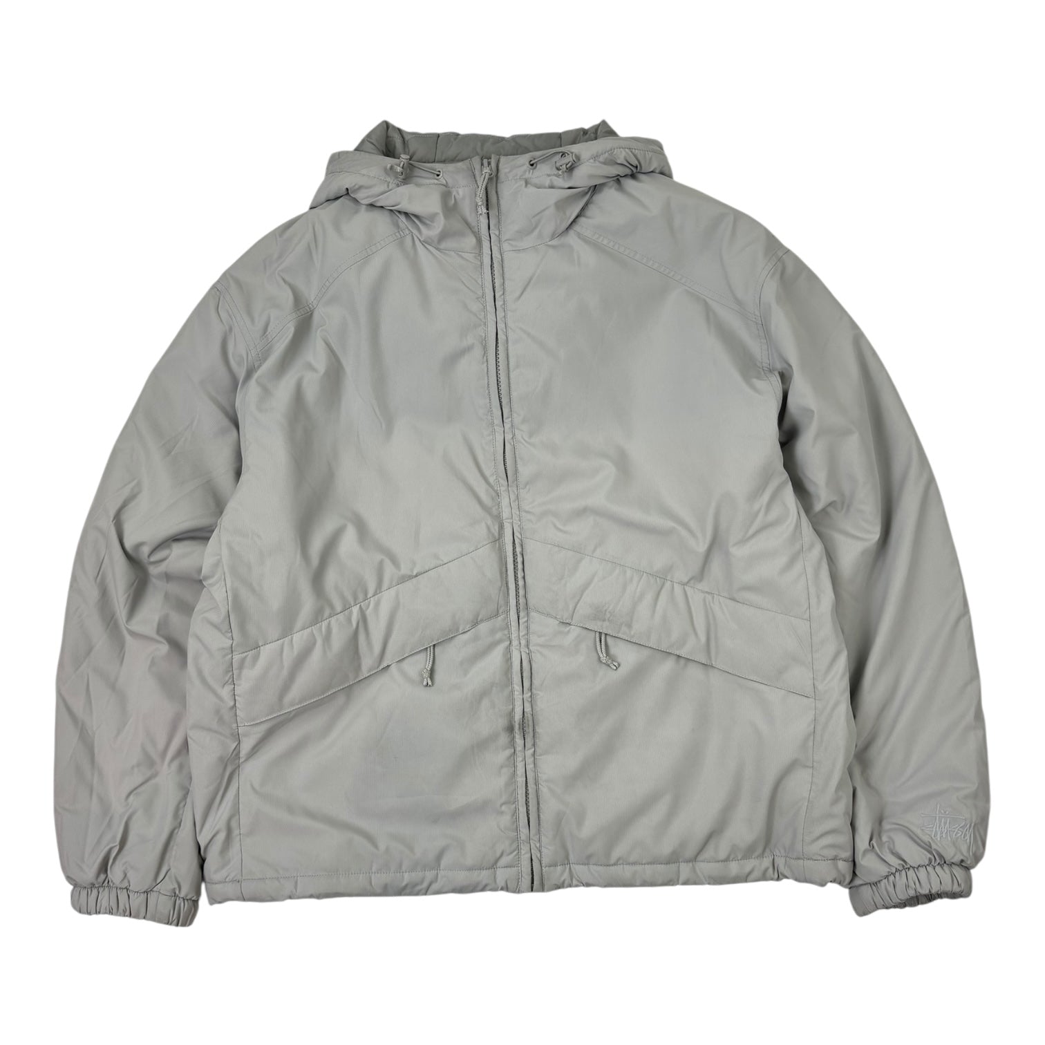 Stussy Insulated Hooded Jacket Grey