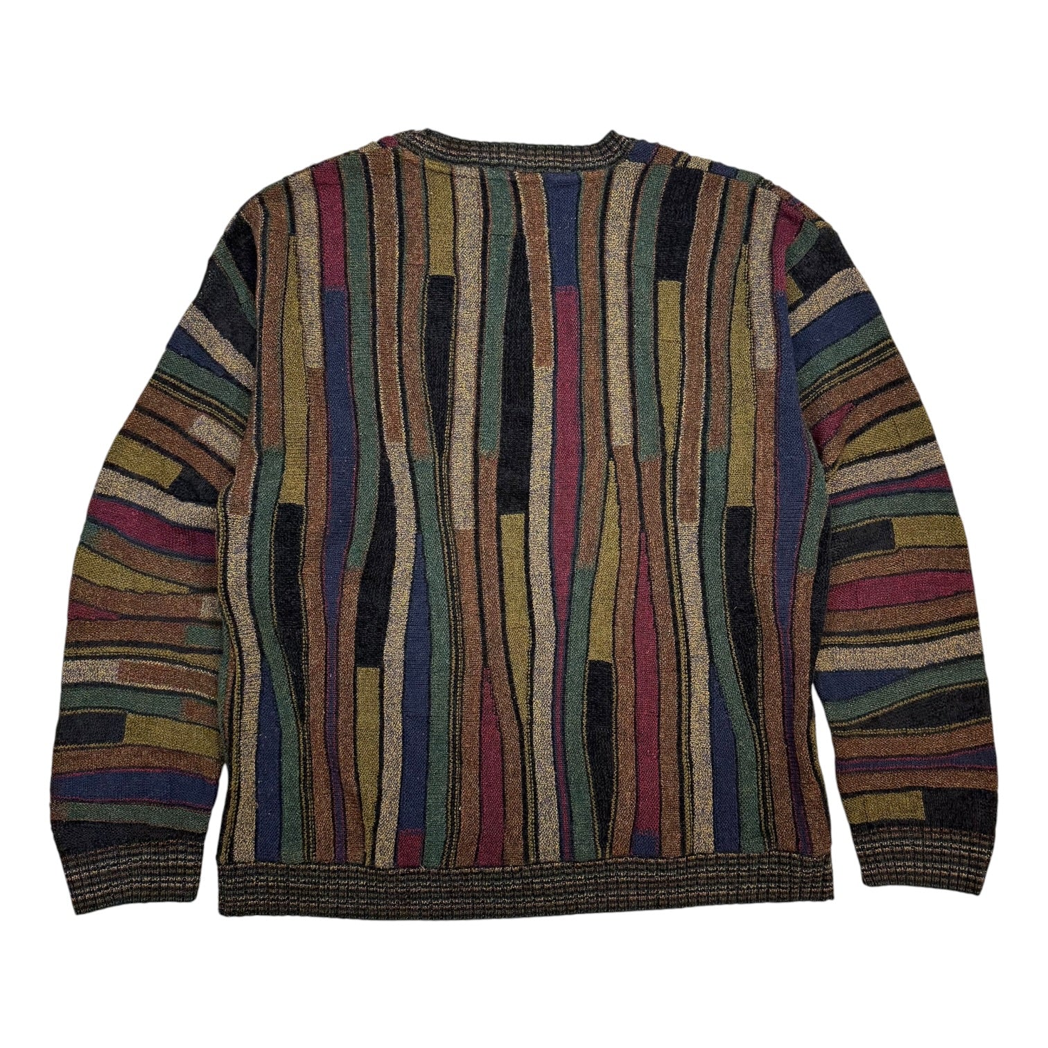 Vintage Protege Abstract Pattern Knit Sweater Multicolour