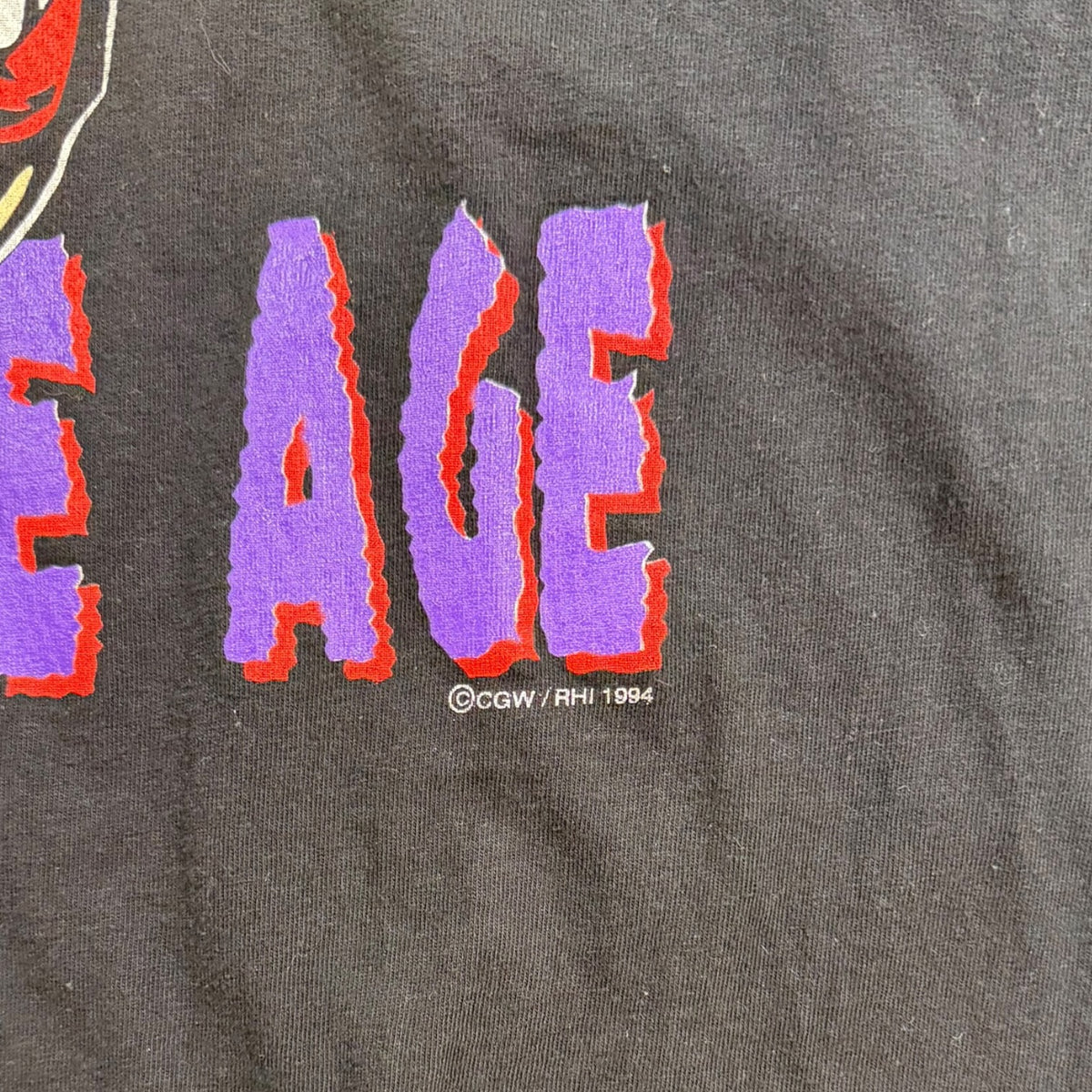 Vintage 1994 RHI Vancouver Voodoos “Get Out Of The Ice Age” T-Shirt Black