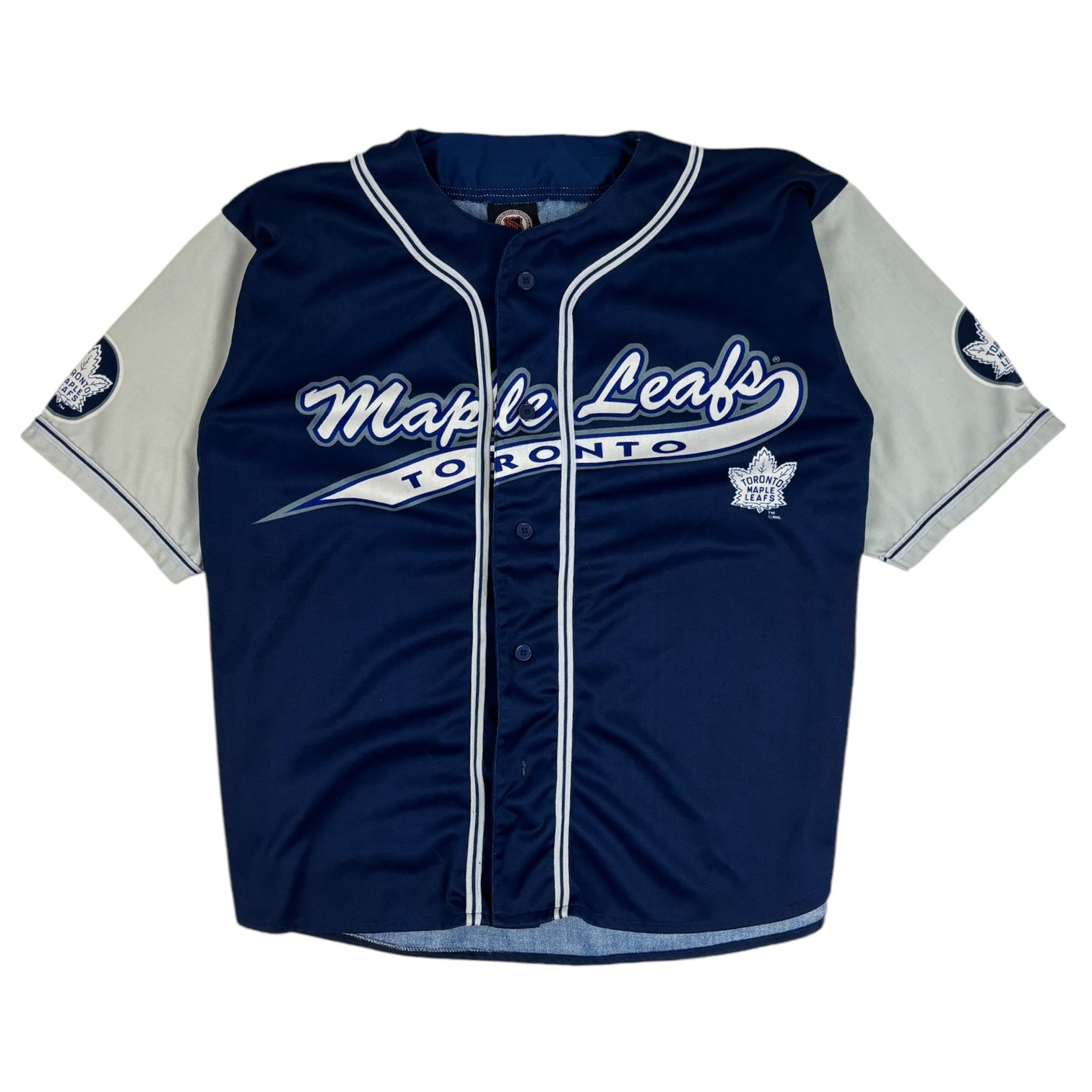 Vintage Toronto Maple Leafs Baseball Jersey Blue