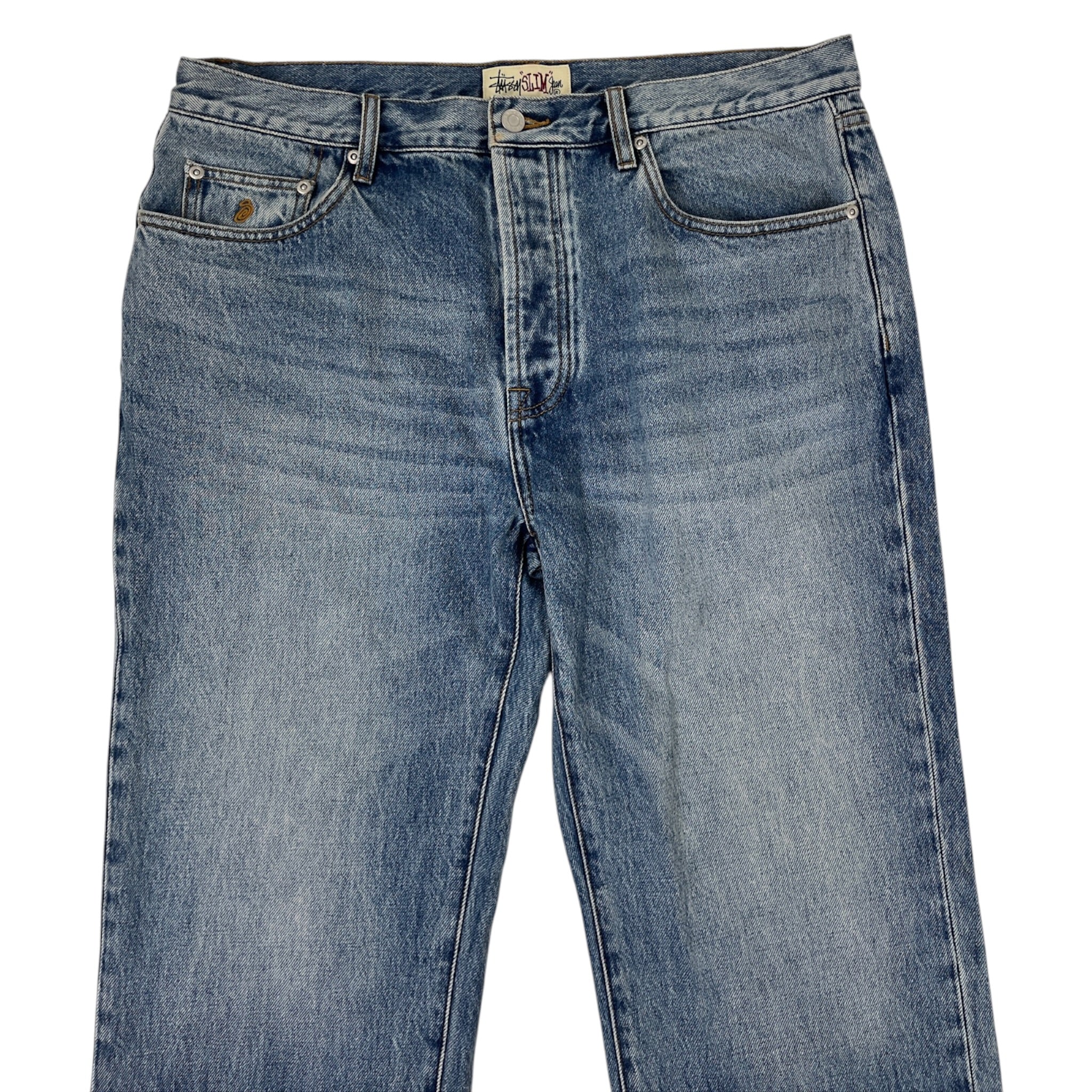 Stussy Slim Jean Denim Indigo Stone Wash
