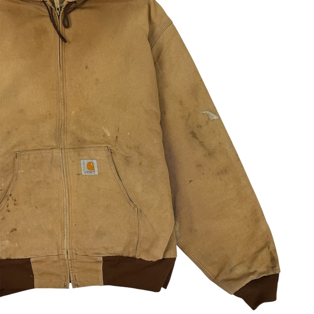 Vintage Carhartt Hooded Jacket Brown