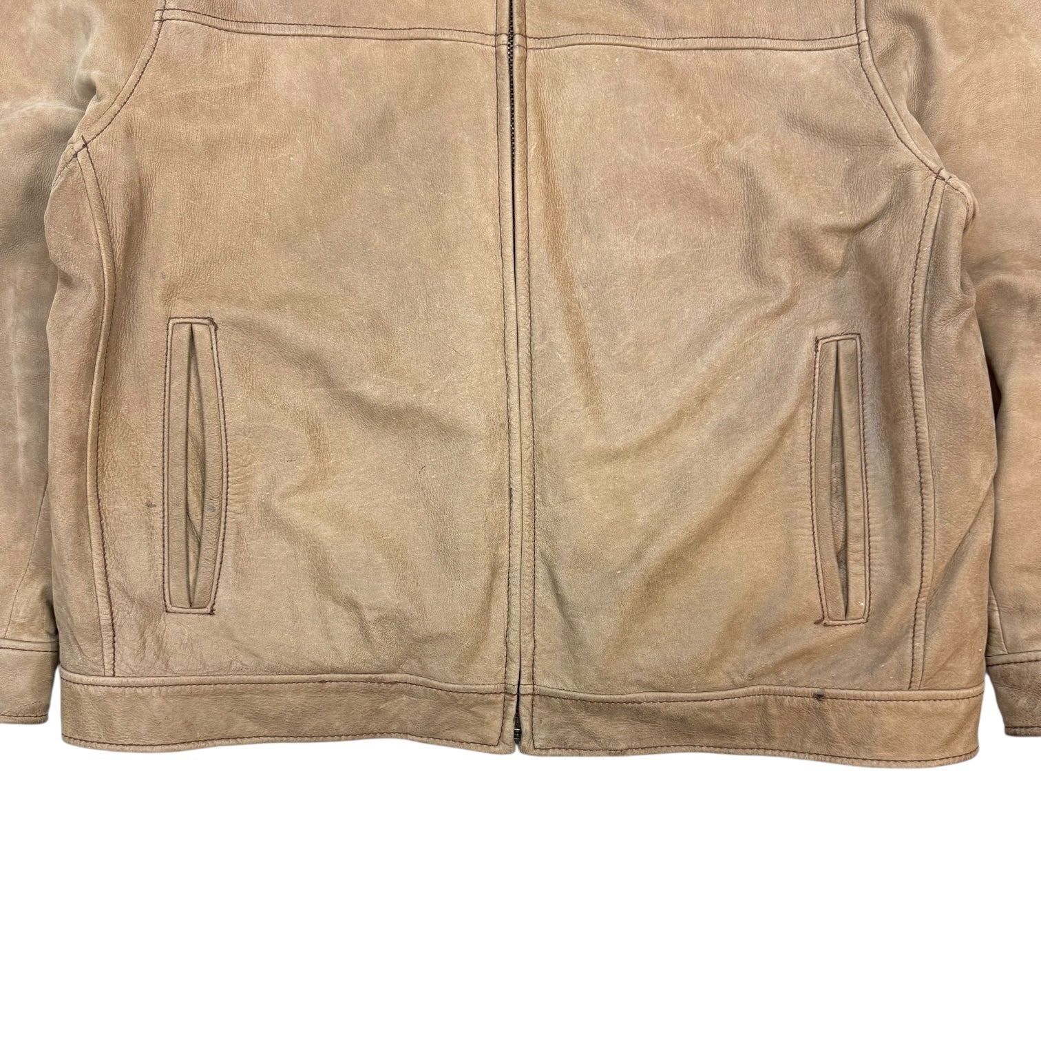 Vintage Marc New York Leather Jacket Light Brown