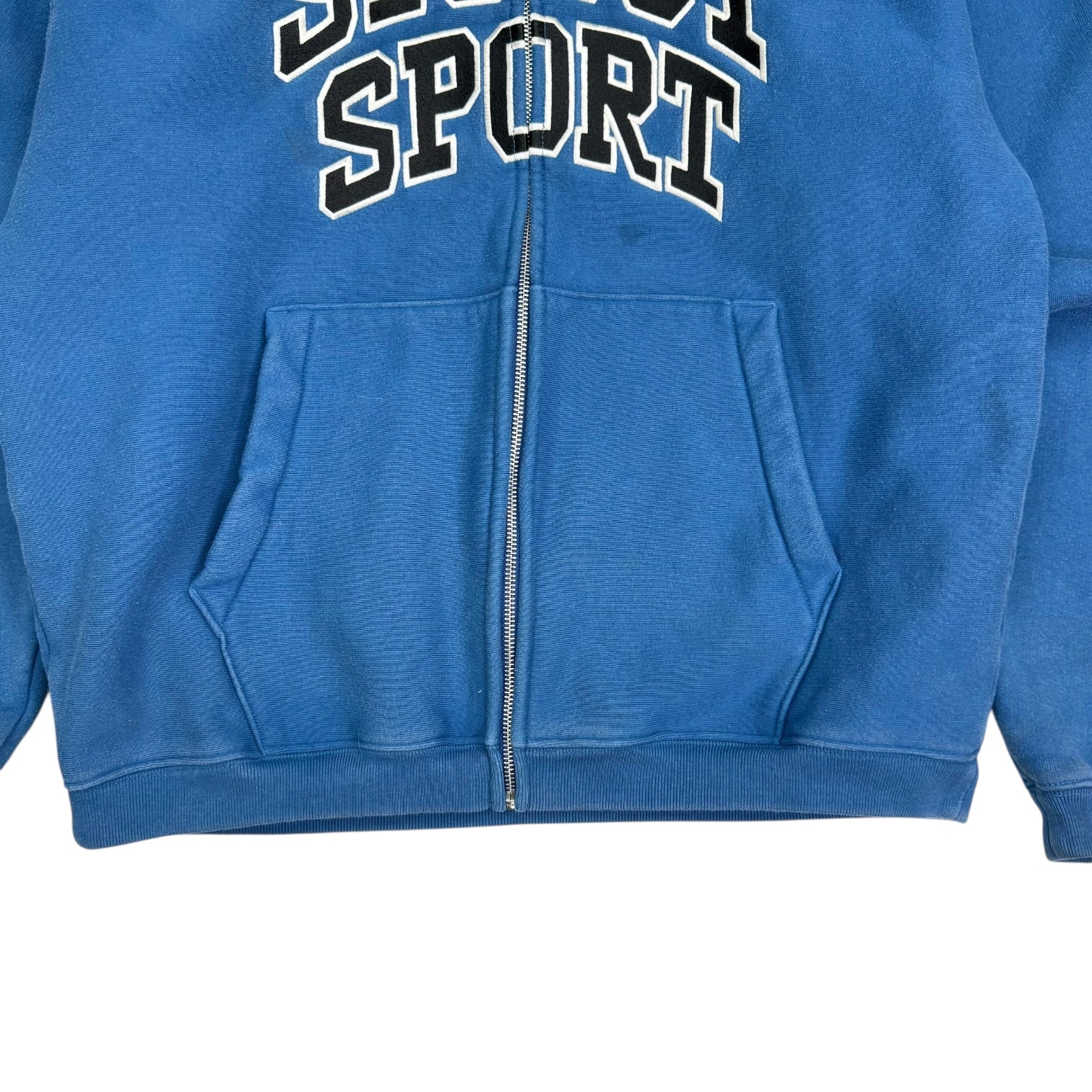 Stussy Sport Zip Hoodie Blue