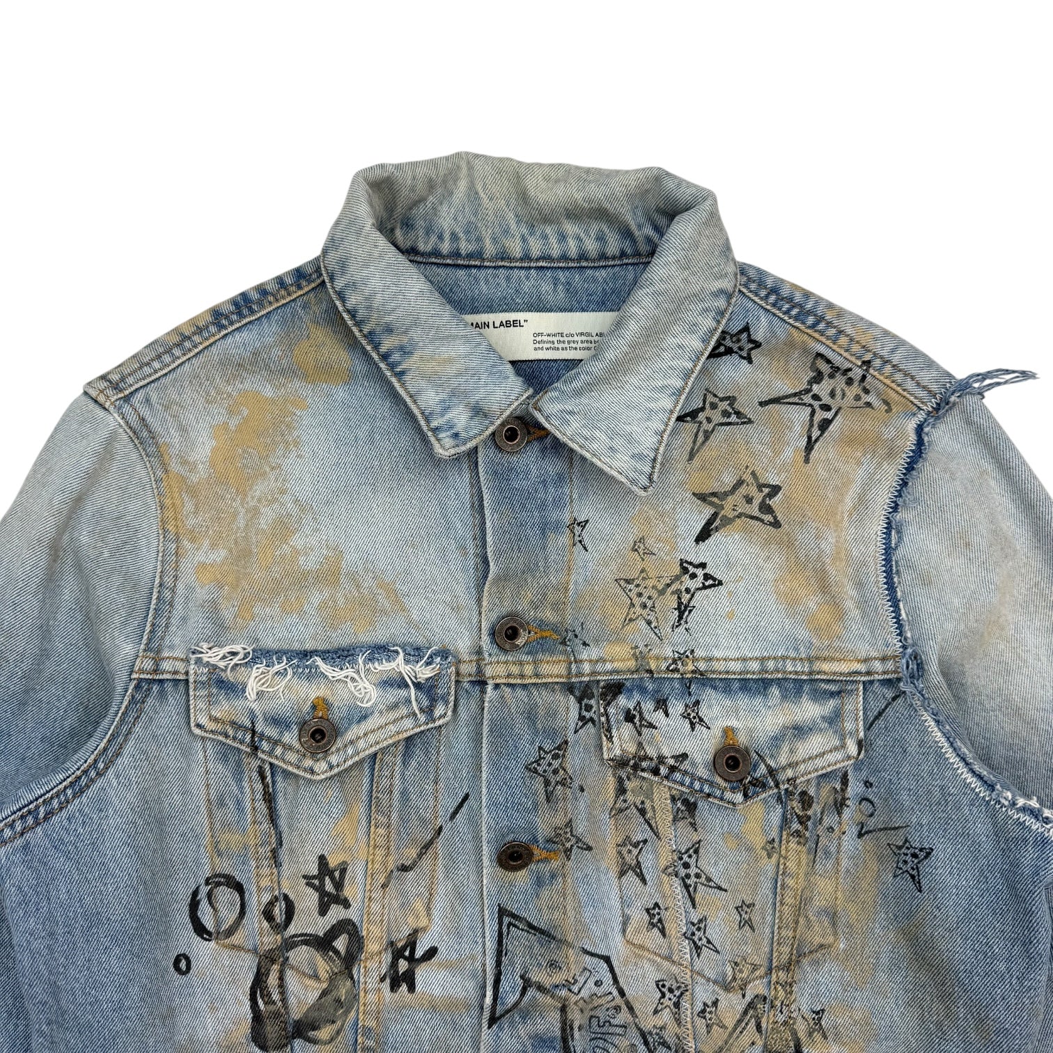 Off-White Wizard Deconstructed Jacket Extreme Bleach