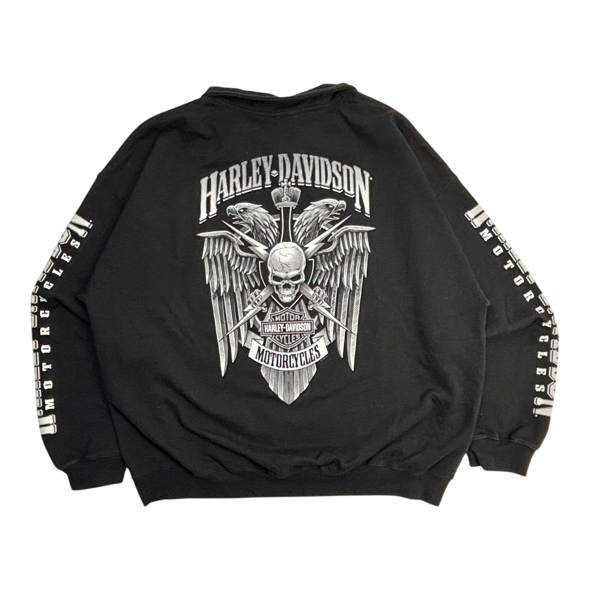 Harley Davidson Oconomonde Wisconsin Quarter Zip Sweater