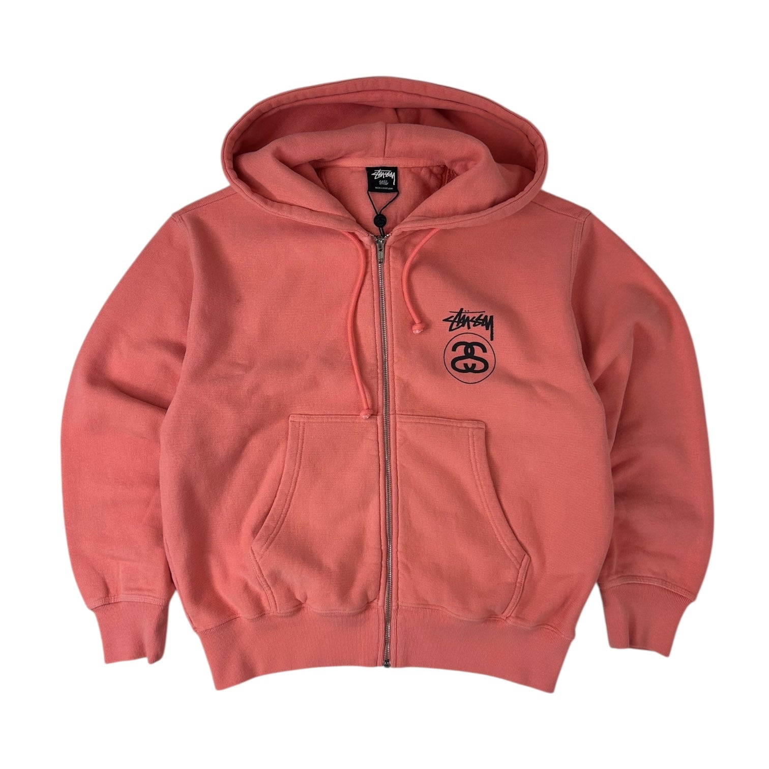 Stussy Stock Link Zip Up Hoodie Sherbet