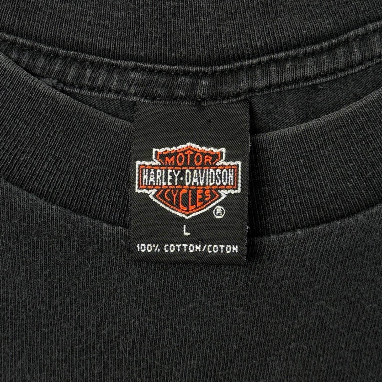 1998 Harley Davidson Nevada Bald Eagle T-Shirt Faded Black