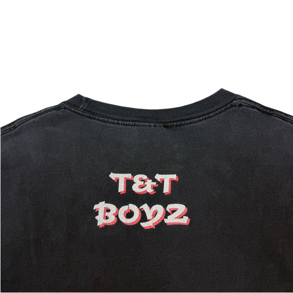 Vintage Wreck Ah Bumper T&T Boyz Tee Faded Black