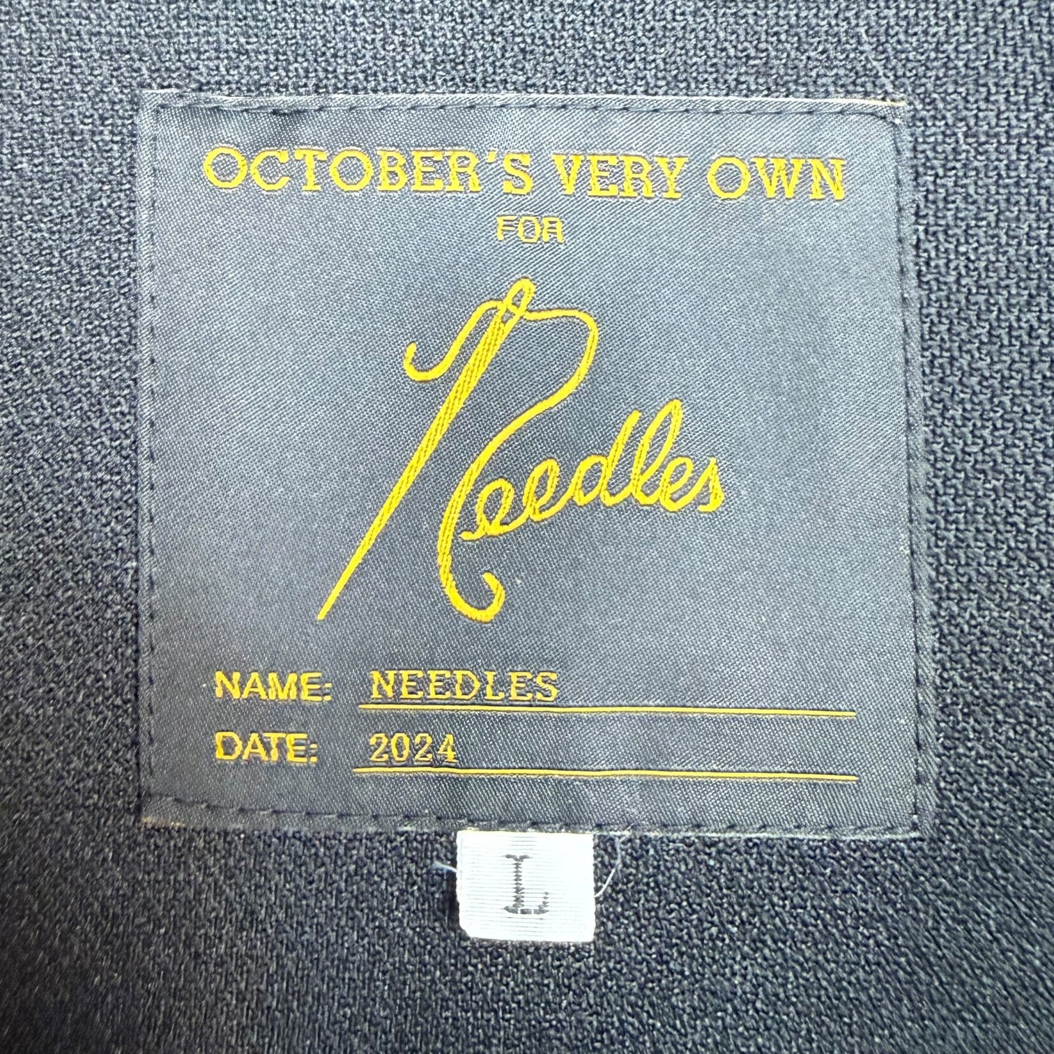 Needles x October's Very Own Track Jacket Black/Gold