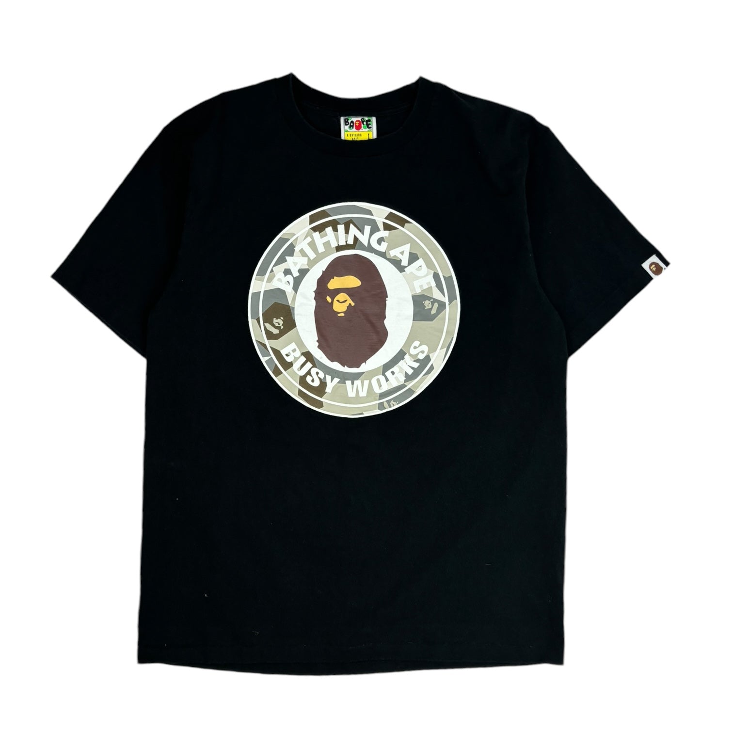 BAPE Busy Works Logo T-Shirt Black