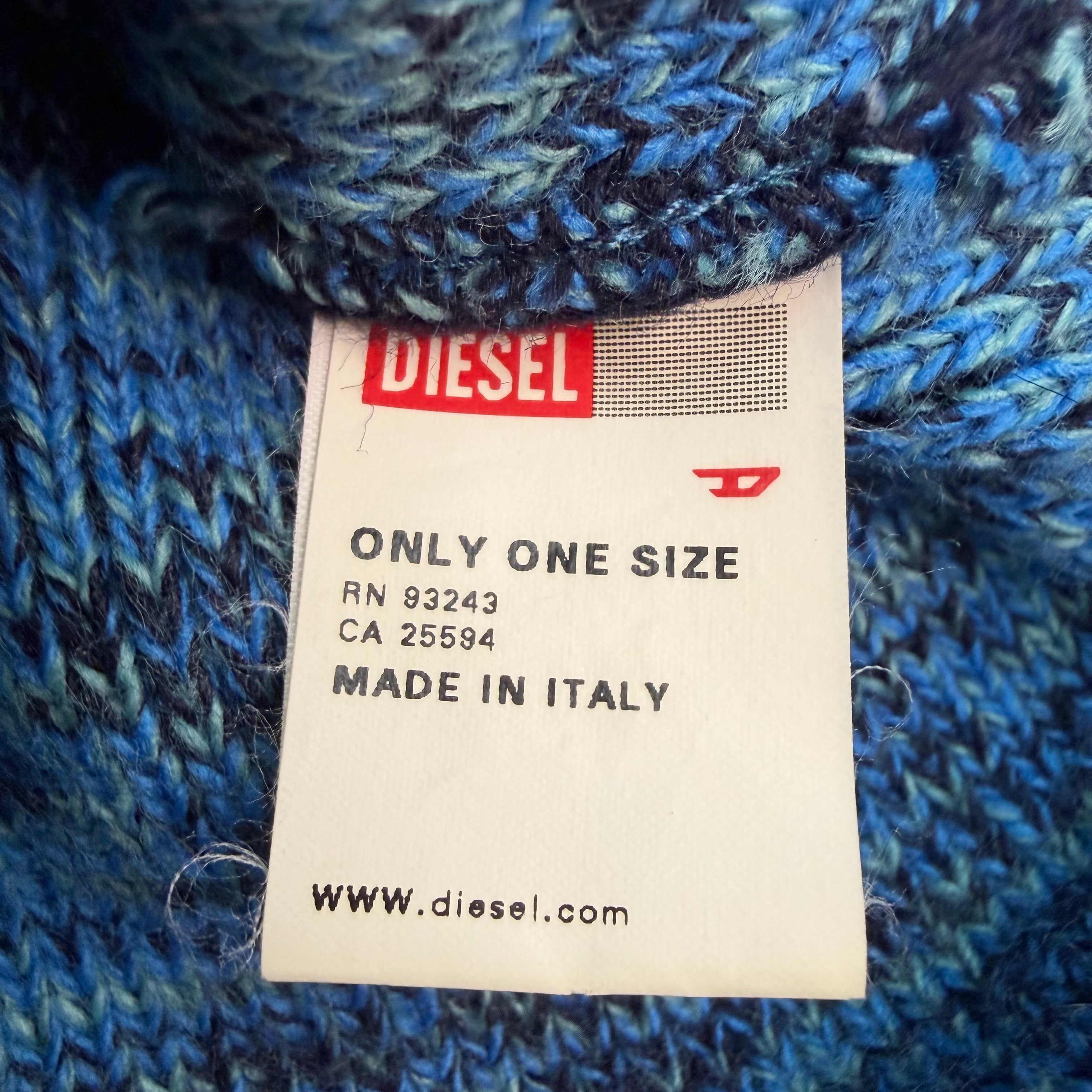 Diesel Knit Beanie Blue