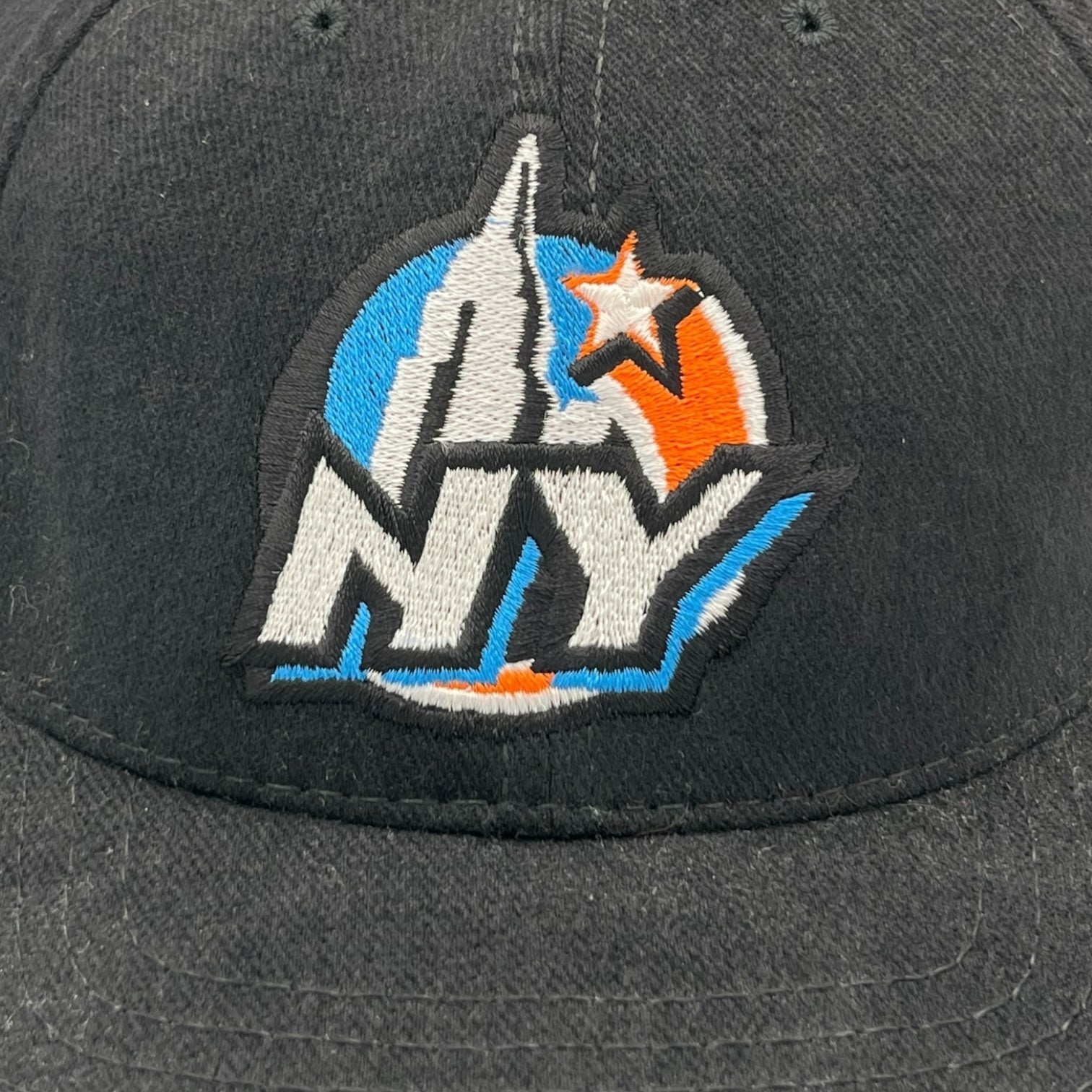 Vintage NBA New York All Star Game Strapback Hat Black