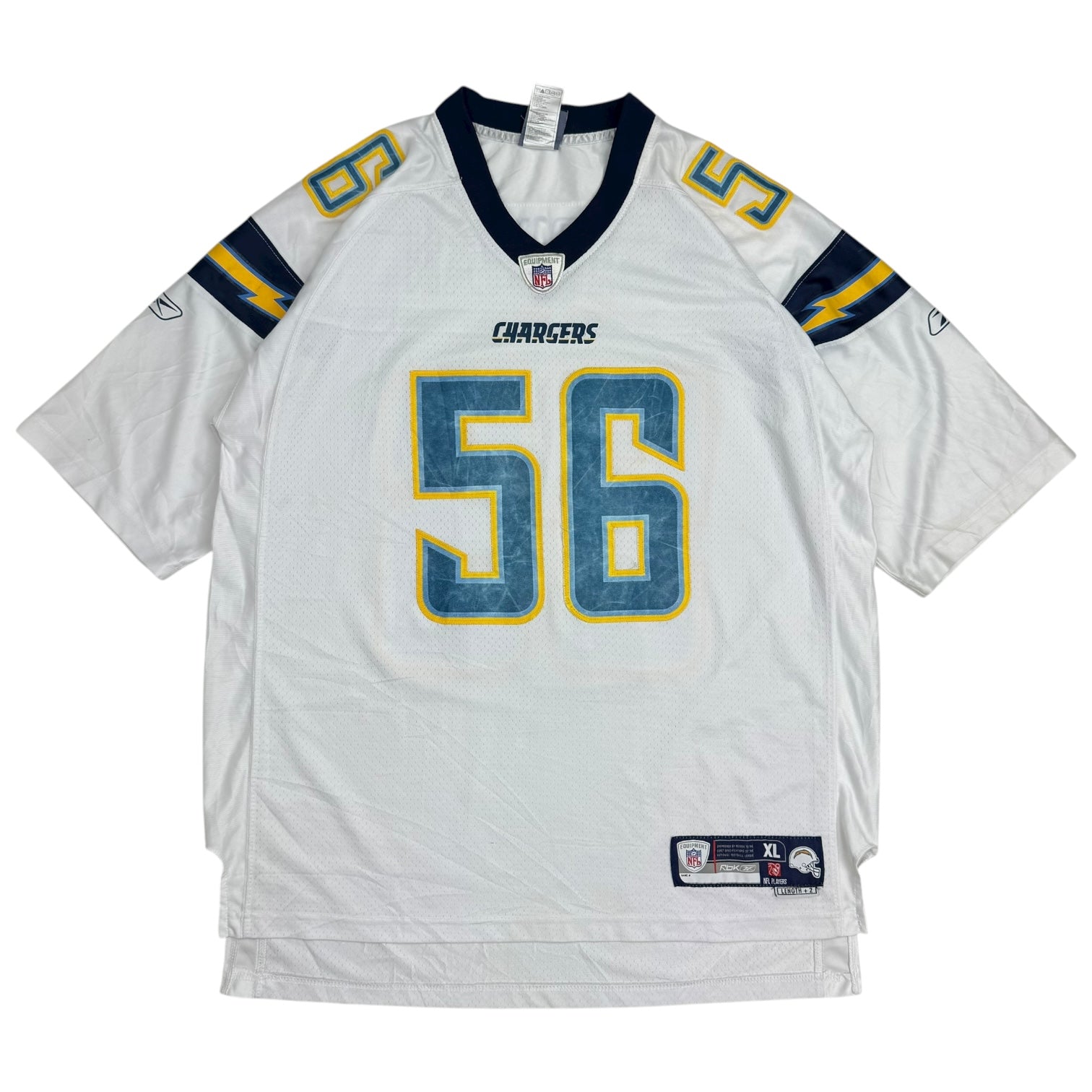Vintage Reebok Los Angeles Chargers Shawne Merriman Away Jersey White