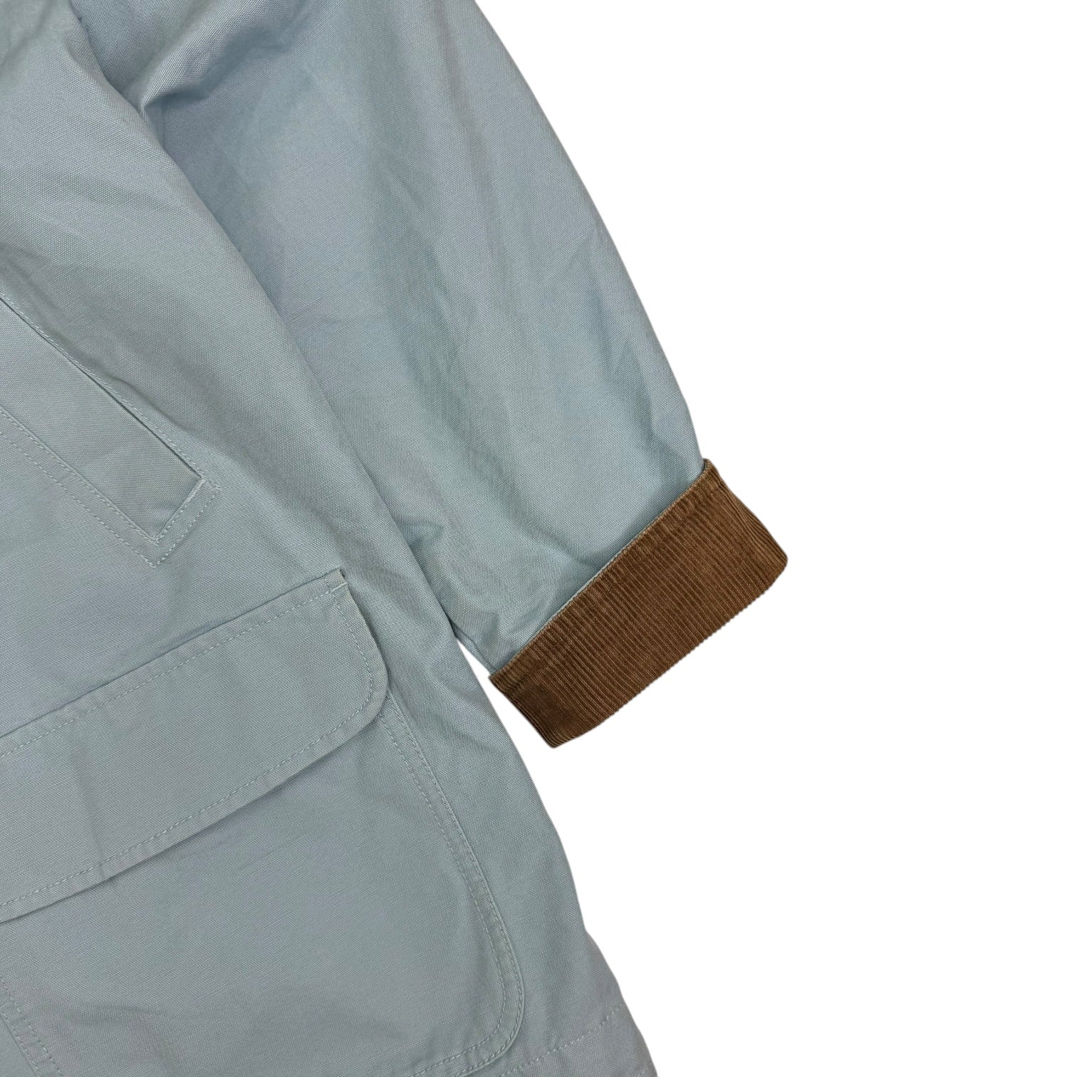 (W) Vintage L.L. Bean Canvas Chore Coat Light Blue