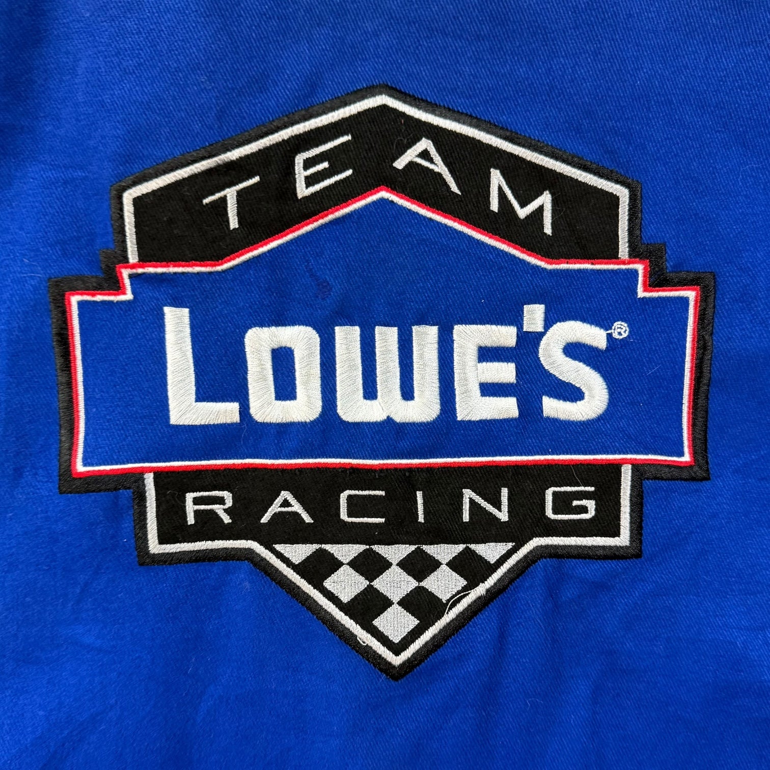 Vintage NASCAR Jimmy Johnson Racing Jacket Blue