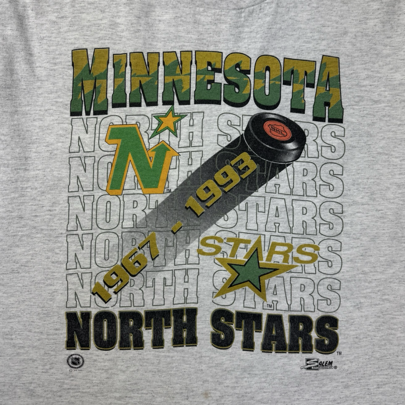 1993 Minnesota North Stars NHL Salem T-Shirt