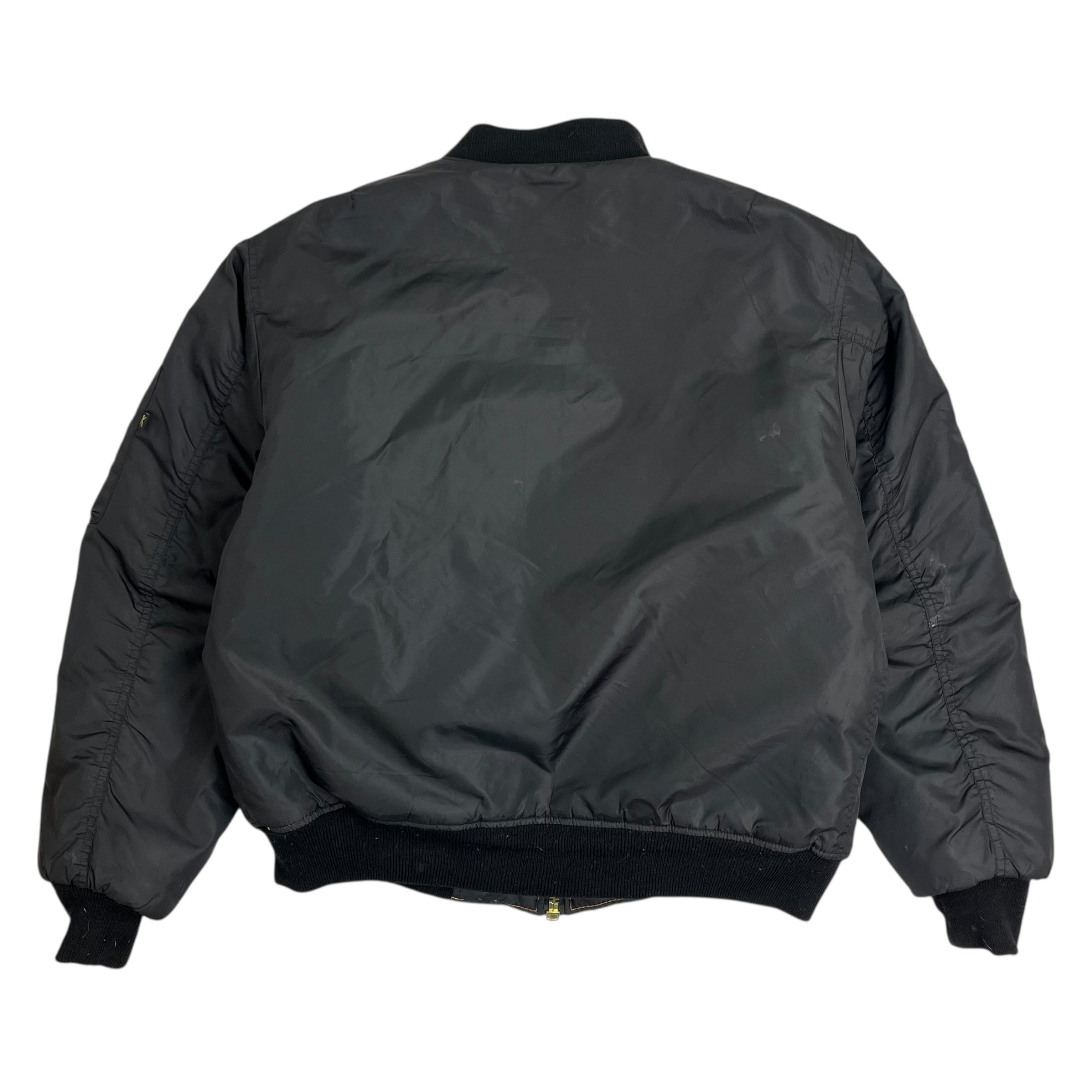 Vintage Rothco Reversible Bomber Jacket Black/Orange