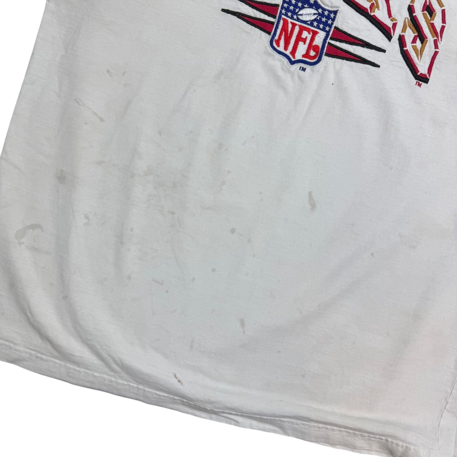 Vintage Logo Athletics San Francisco 49ers Tee White