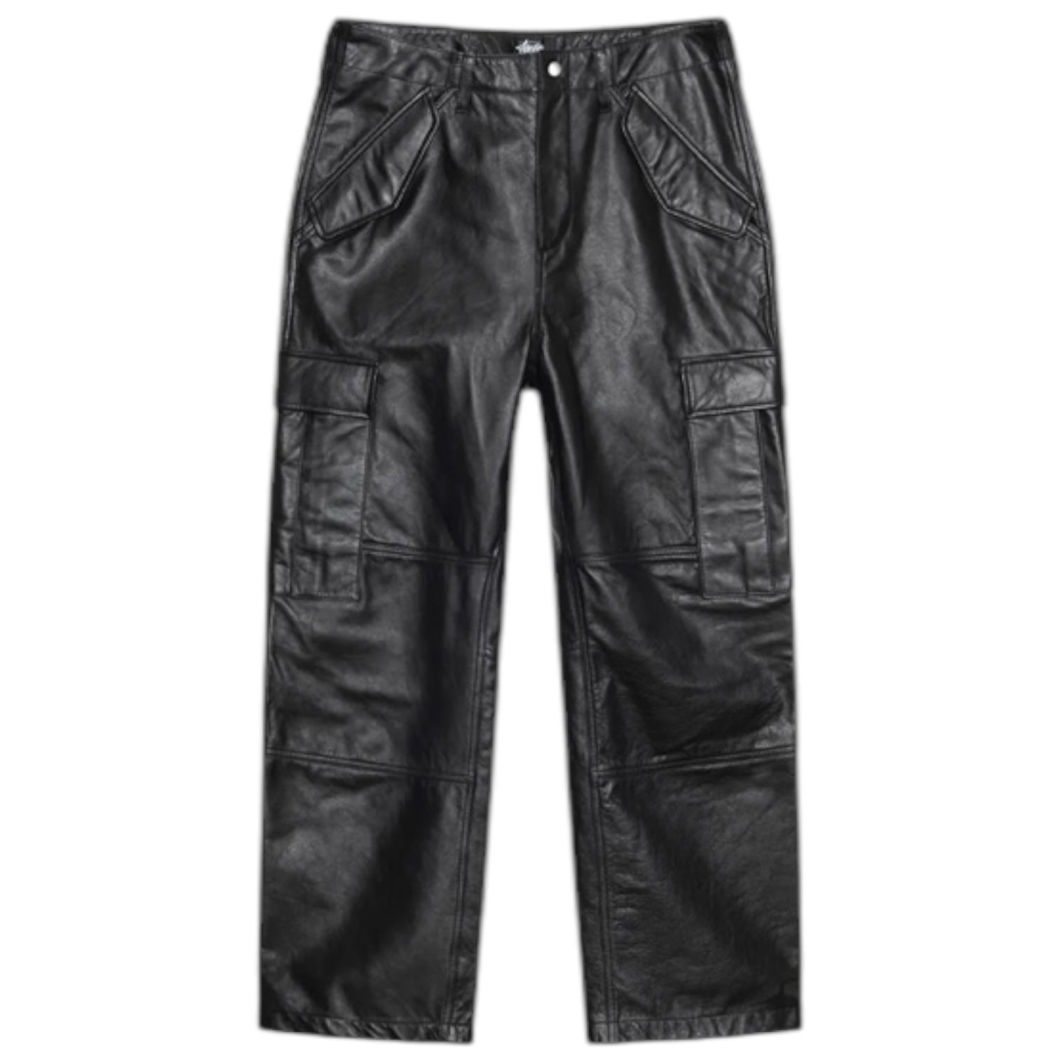 Stüssy Military Cargo Leather Pants Black