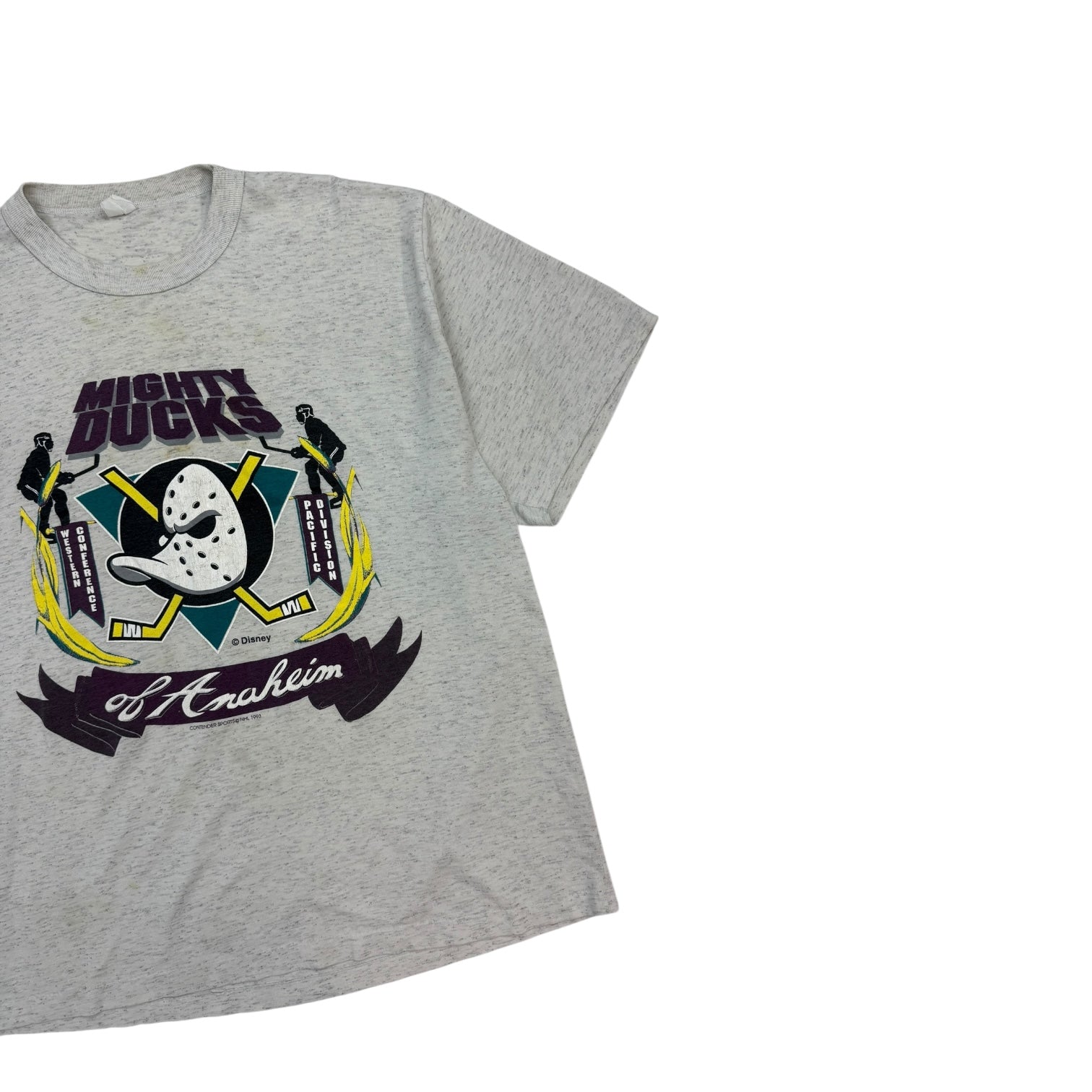 Vintage Anaheim Mighty Ducks NHL T-Shirt Grey