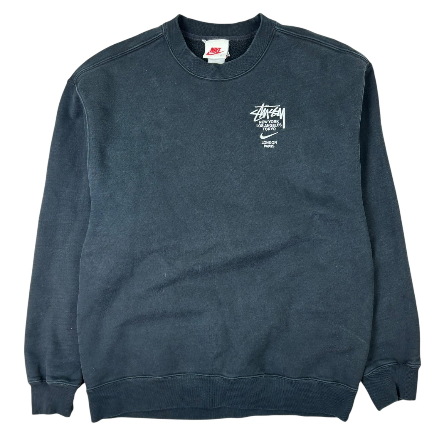 Stussy x Nike World Tour Crewneck Black