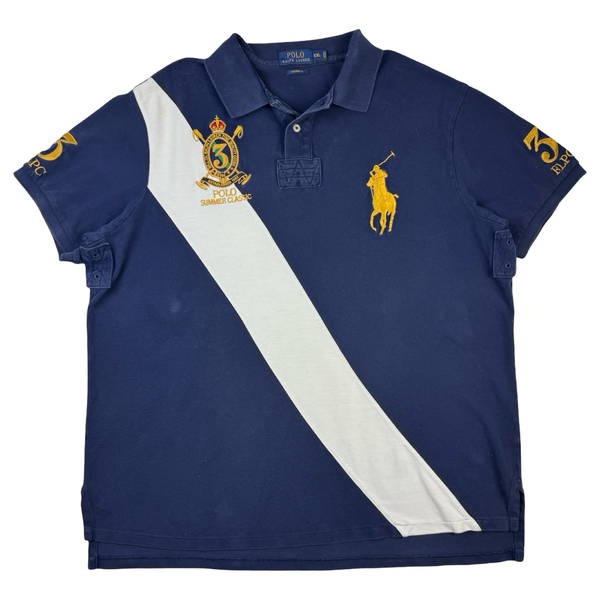 Vintage Polo Ralph Lauren Stadium Polo Shirt Navy