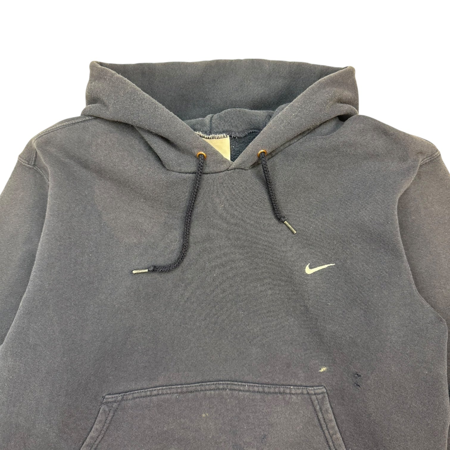 Vintage Nike Mini Swoosh Hoodie Navy Blue