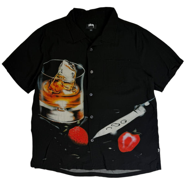 Stussy Cocktail SS Button Up Shirt Black