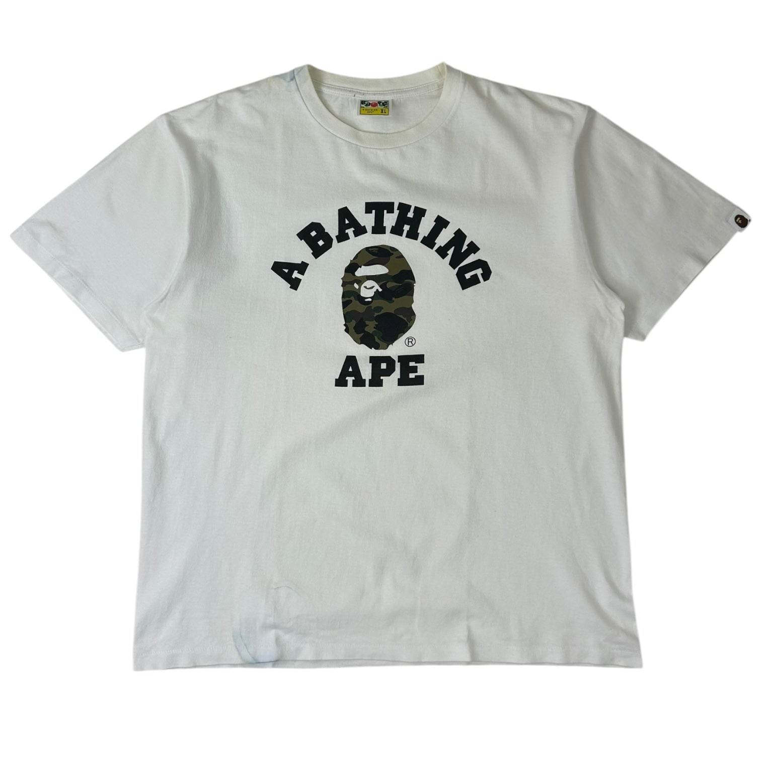 BAPE 1st Camo College T-Shirt White/Green