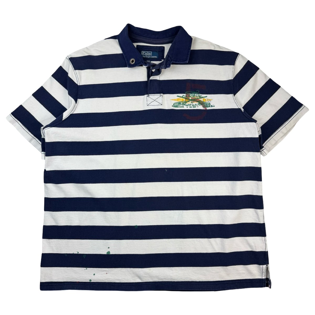 Vintage Polo Ralph Lauren Canoeing Striped Polo Shirt