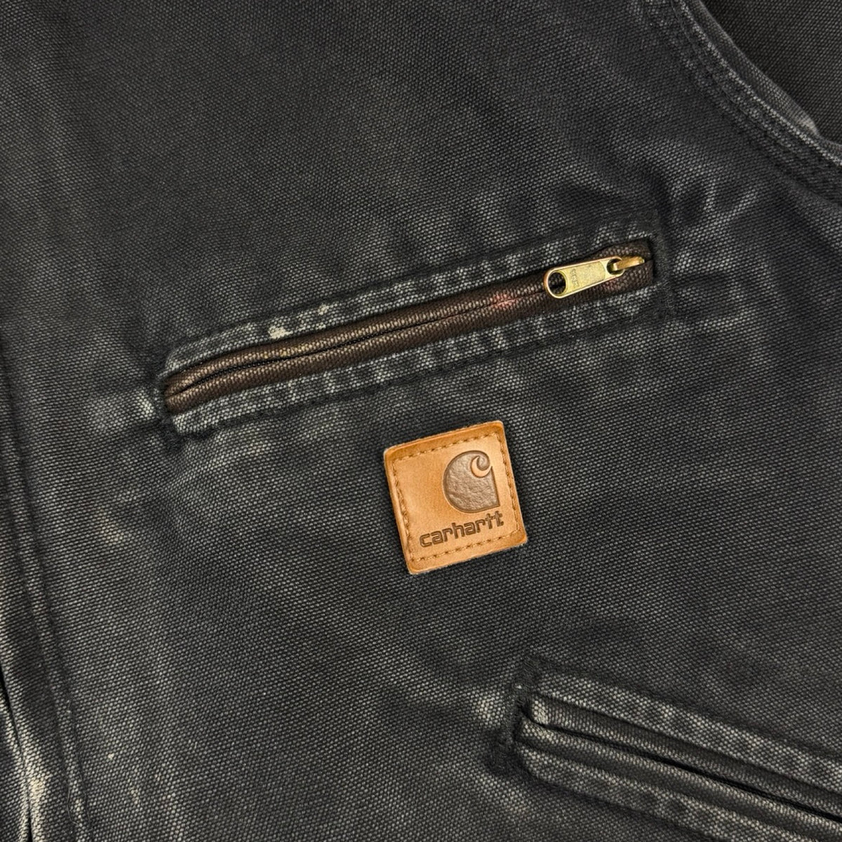 Vintage Carhartt J97 Detroit Faded Black