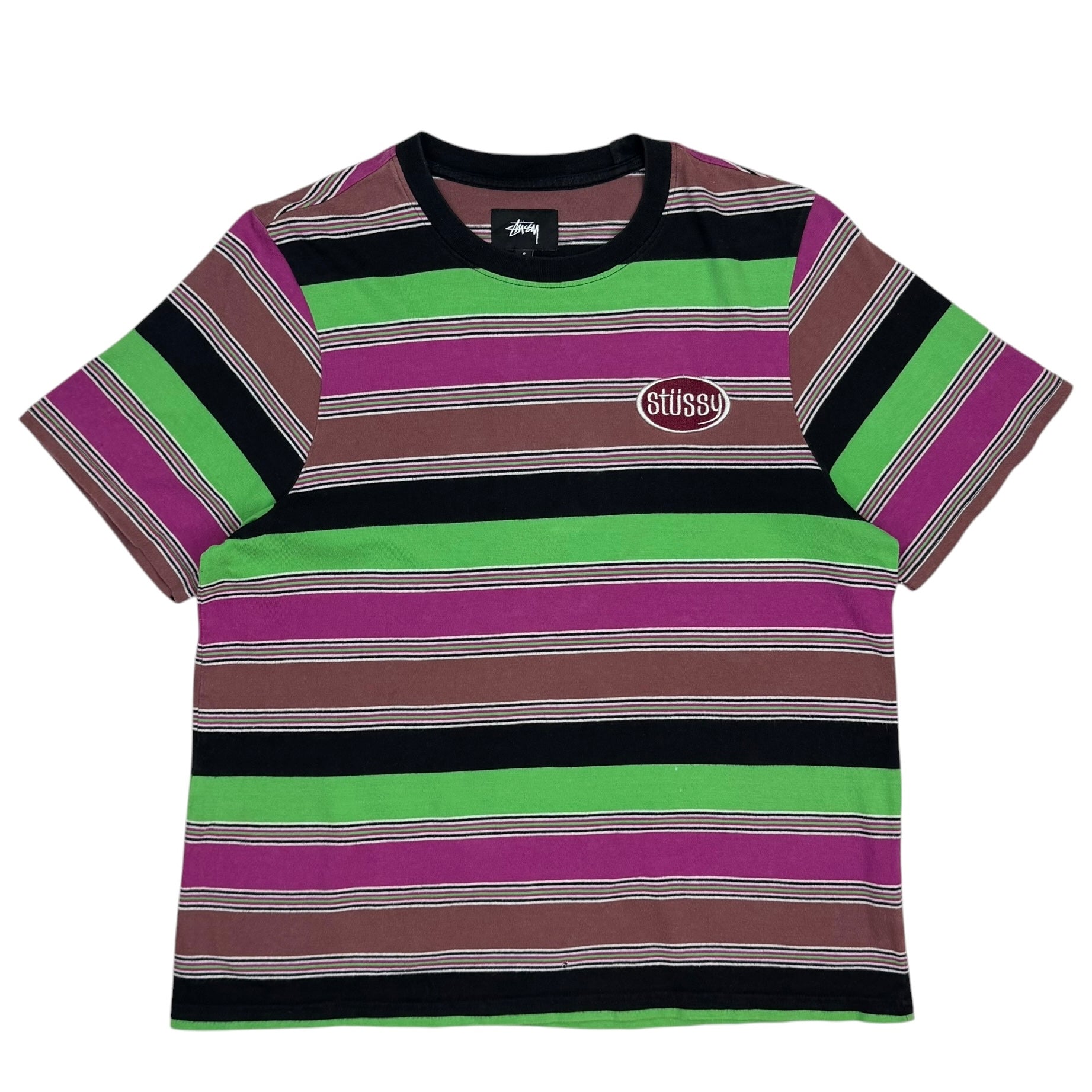 Stussy Horizontal Striped Tee Multicolor