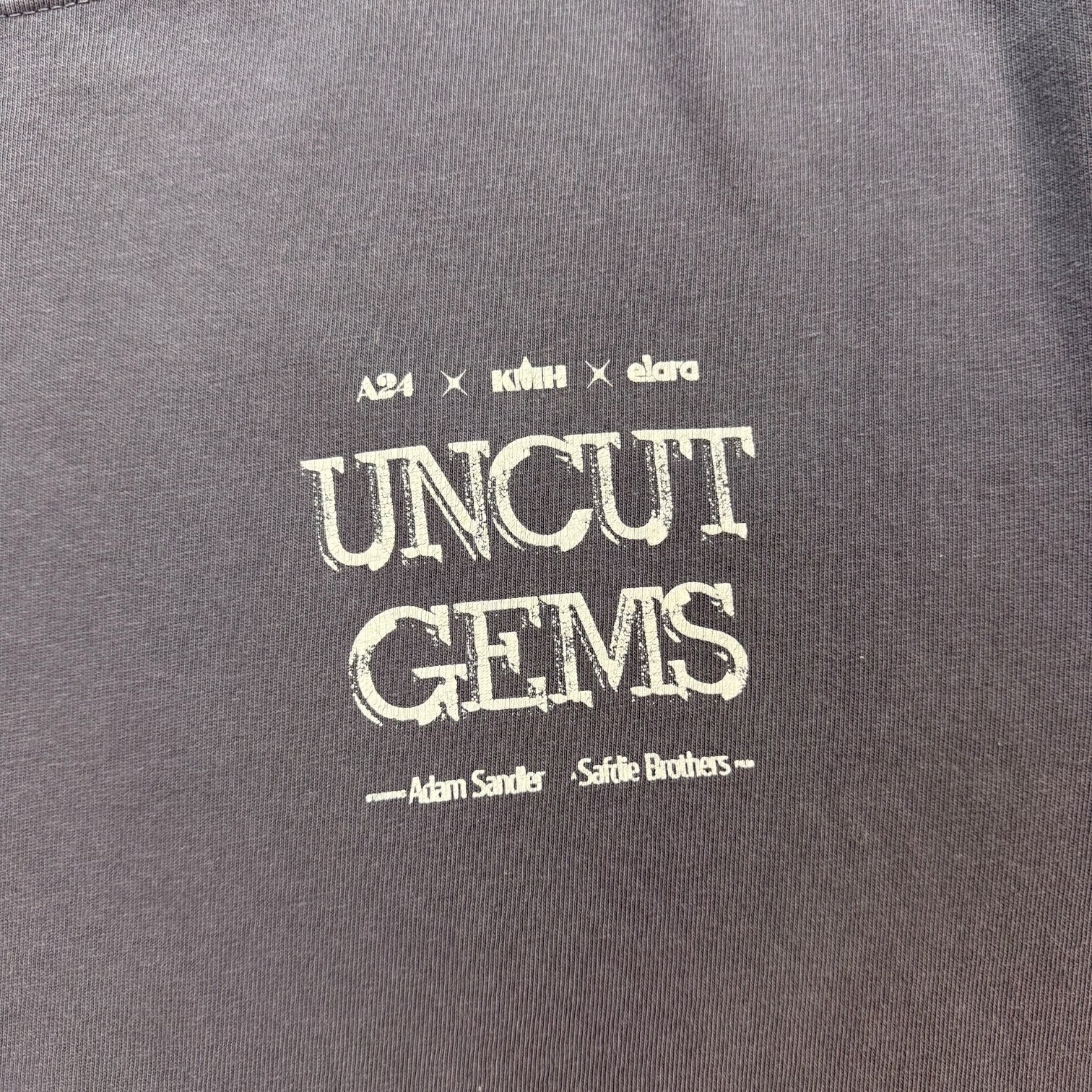 A24 Uncut Gems Promo Tee Blue