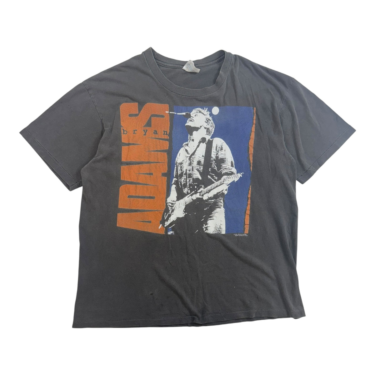 Vintage Bryan Adams "Waking Up The World" T-Shirt Grey