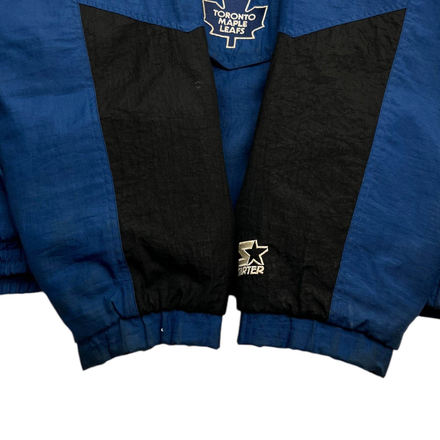 Vintage Toronto Maple Leafs Quarter Zip Starter Jacket