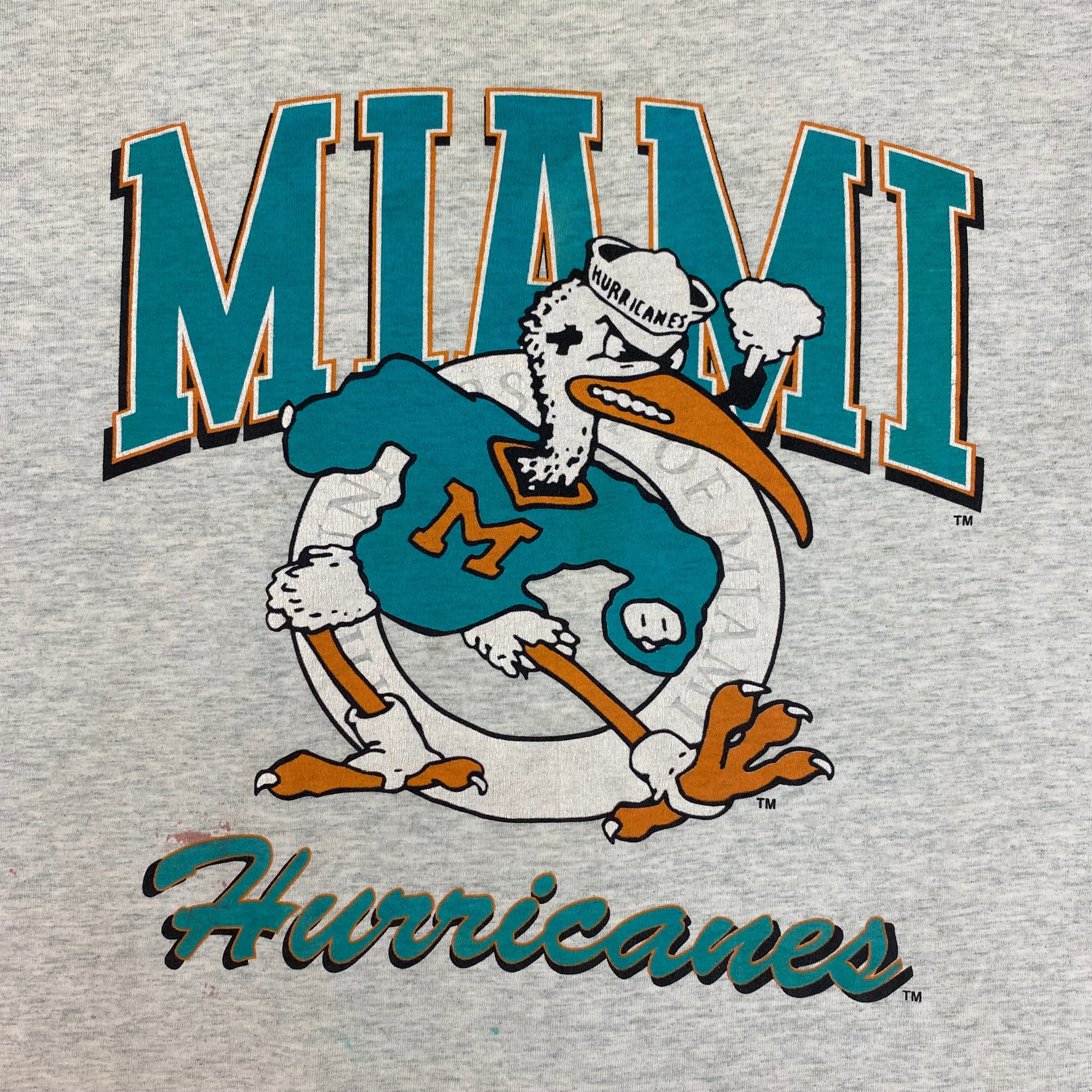 Vintage Miami Hurricanes T-Shirt Grey