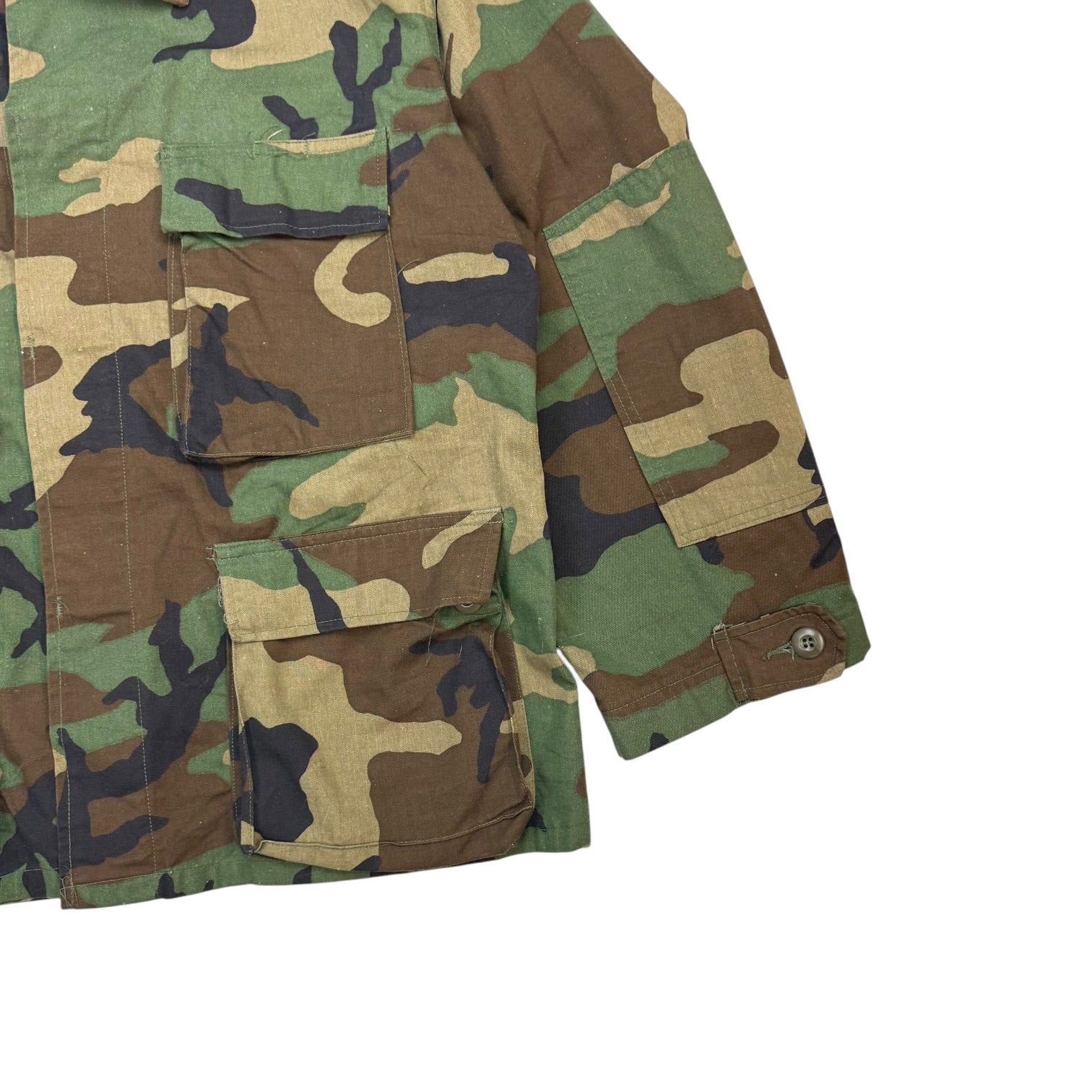 Vintage Army Jacket Woodland Camo