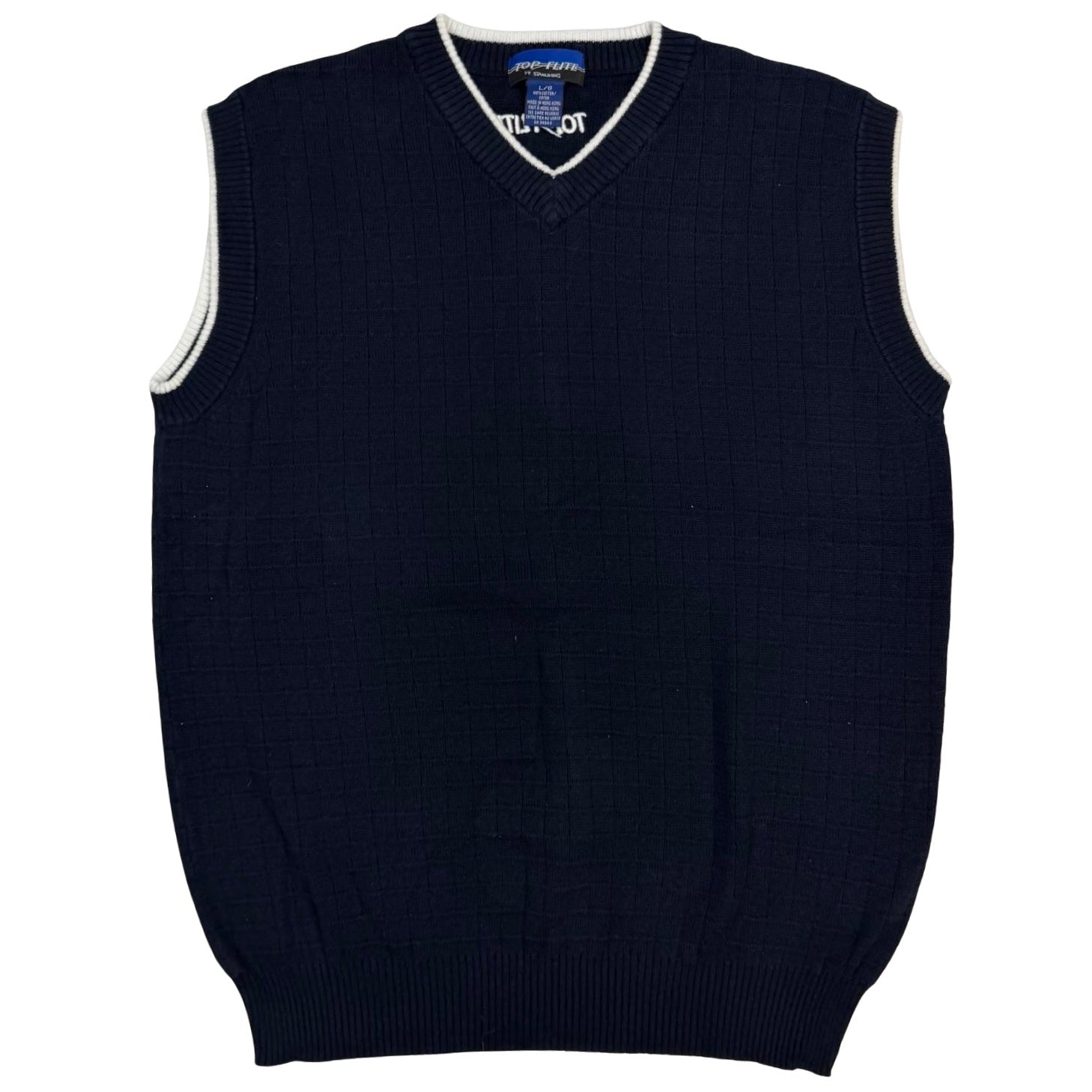 Vintage Top Flite Spalding Knit Vest Navy