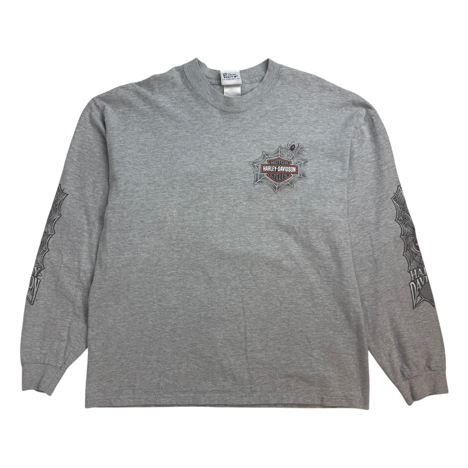 Vintage Harley Davidson Of Edmonton L/S Tee Grey