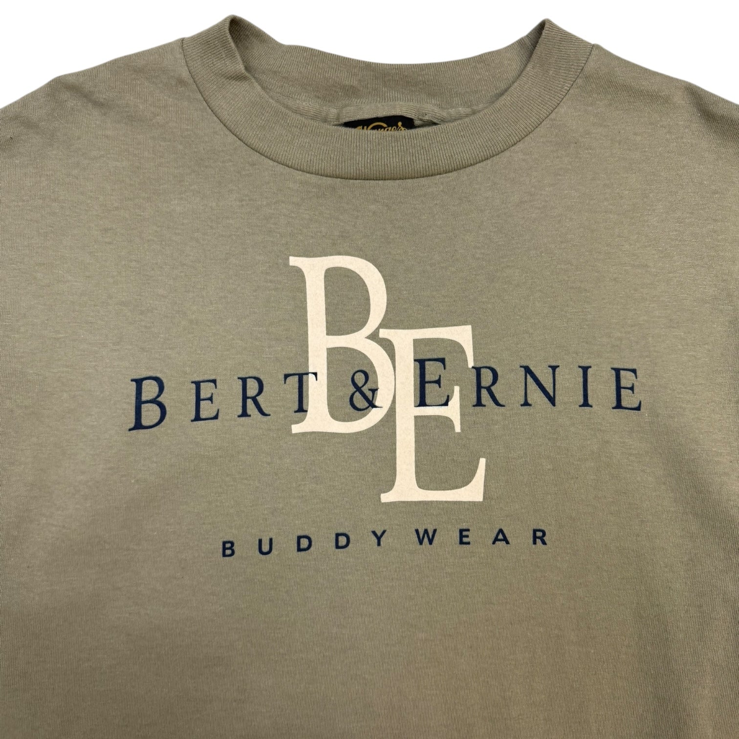 Vintage Bert & Ernie Sesame Street T-Shirt Taupe