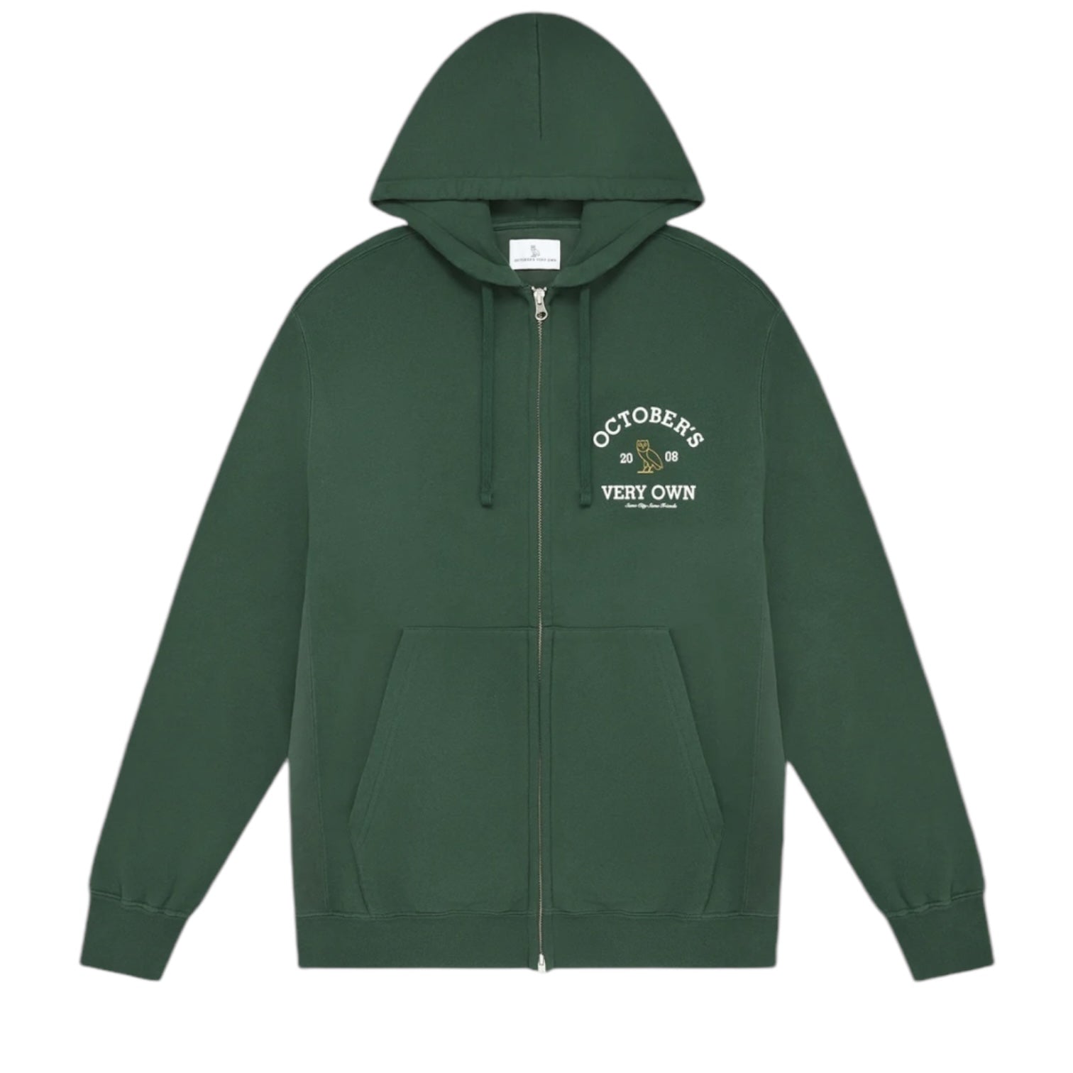 OVO Collegiate Zip-Up Hoodie Green